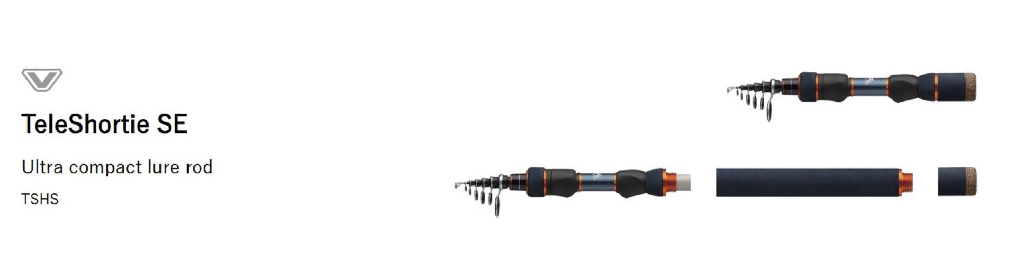 Prox Viceo Rod Spinning TSHS55MLT 1.63m Tele Shorty SE Telescopic (6977)