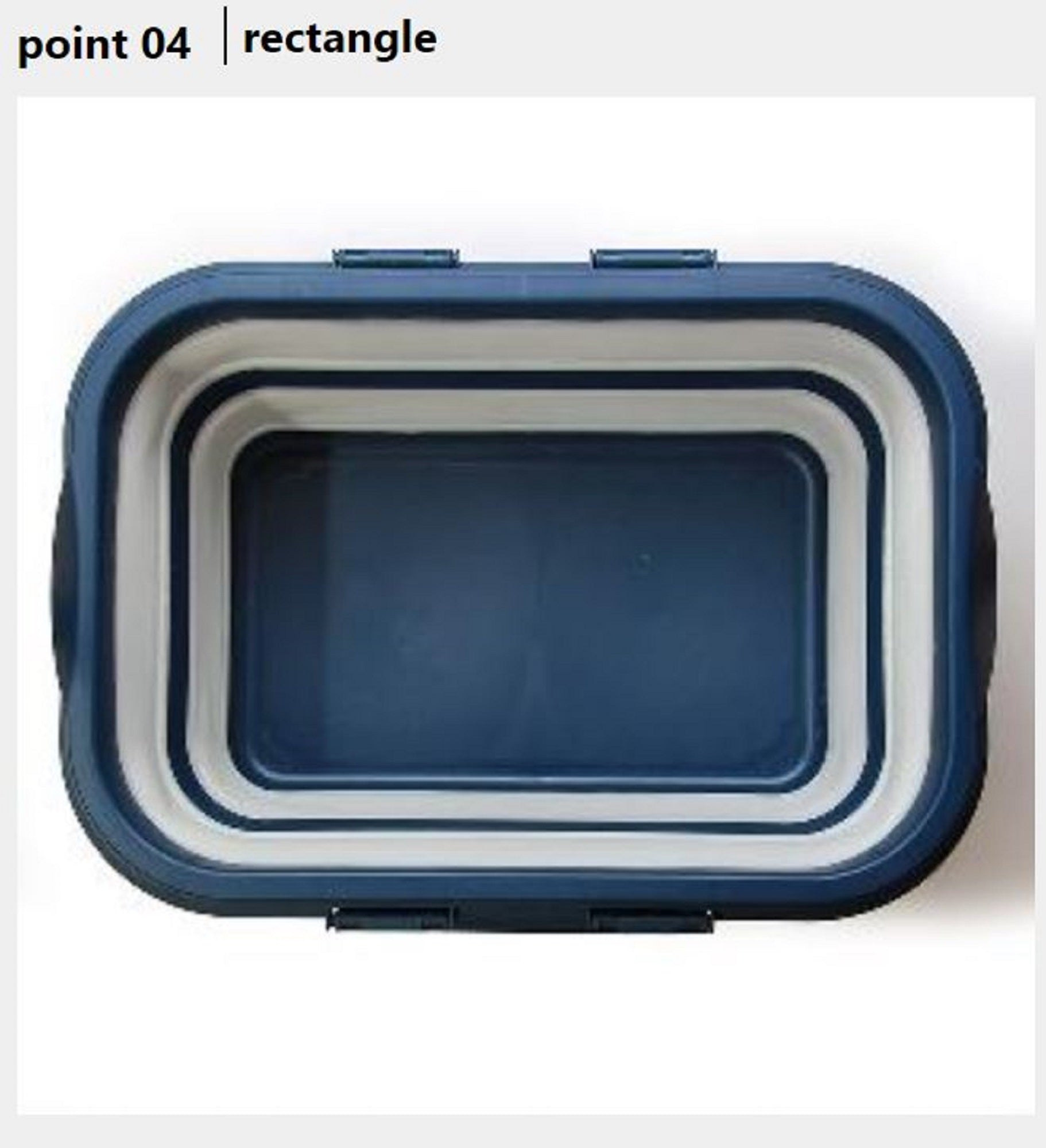 Prox Viceo VC21345N Folding Bucket 44 x 31 x 23 cm Navy (8936)