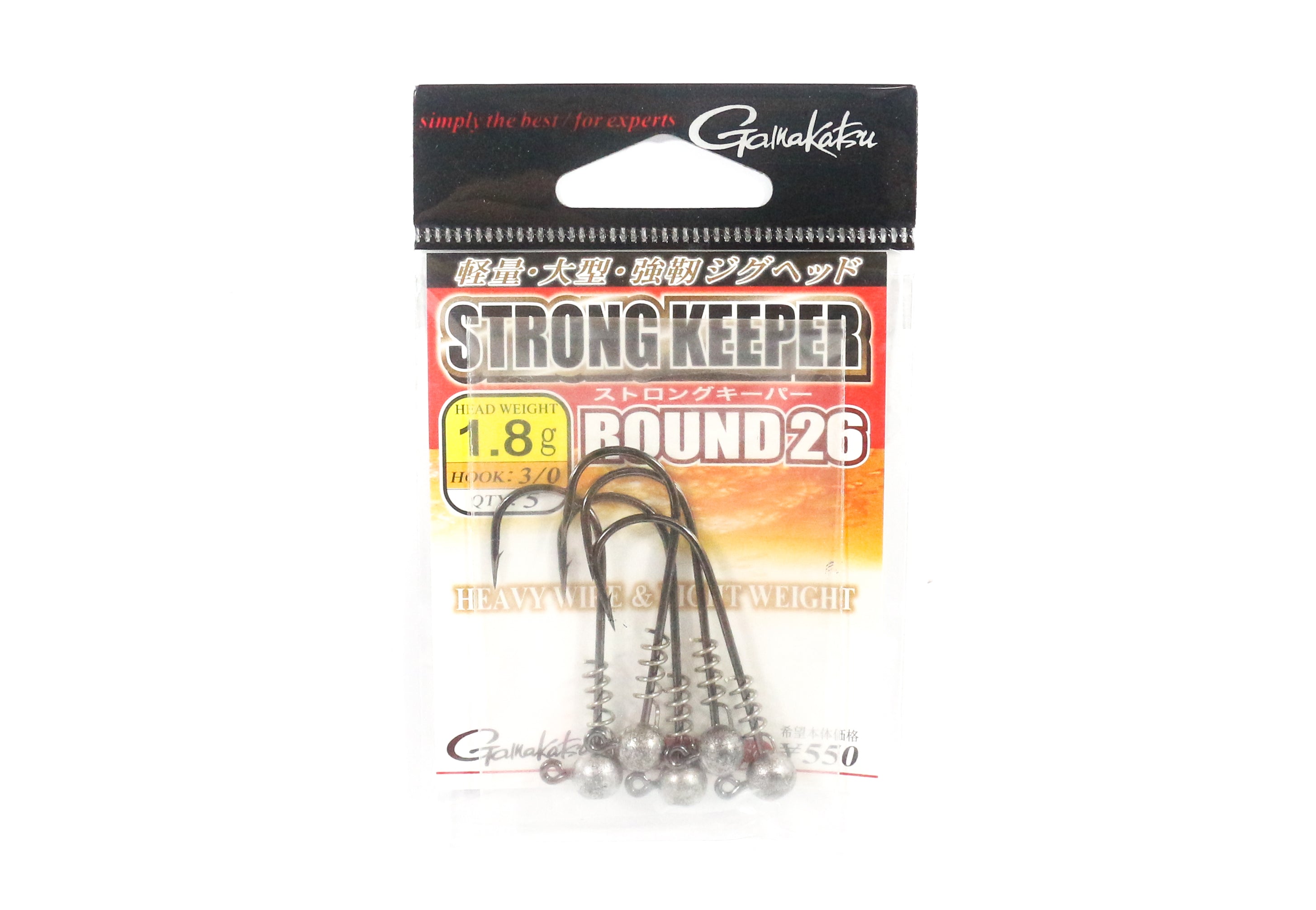 Sale Gamakatsu 68186 Jig Head Strong Keeper Round 26 1.8 Grams 3/0 (1415)