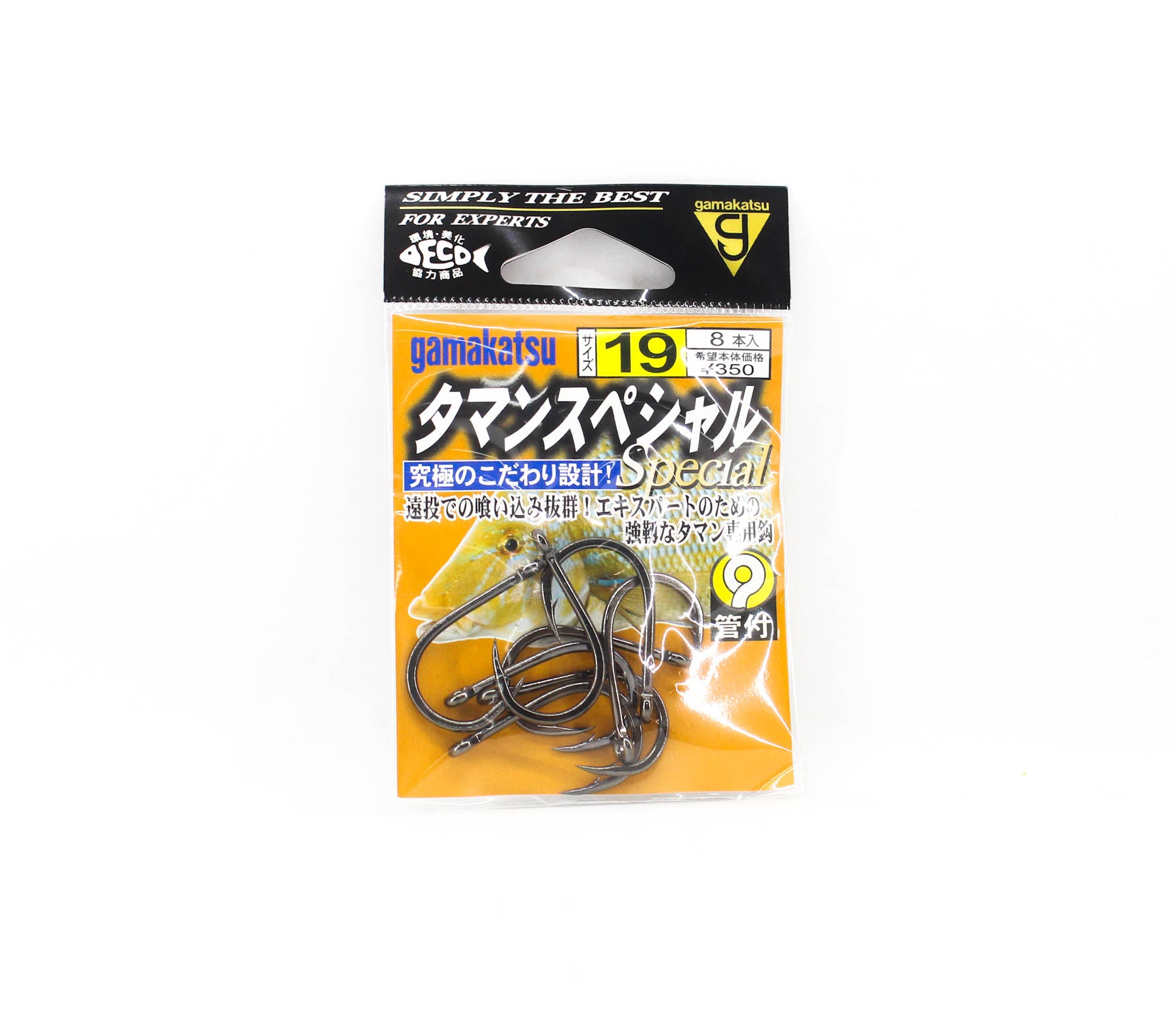 Gamakatsu 67141 Taman Special Hook NS Size 19, 8 Per Pack (4033)