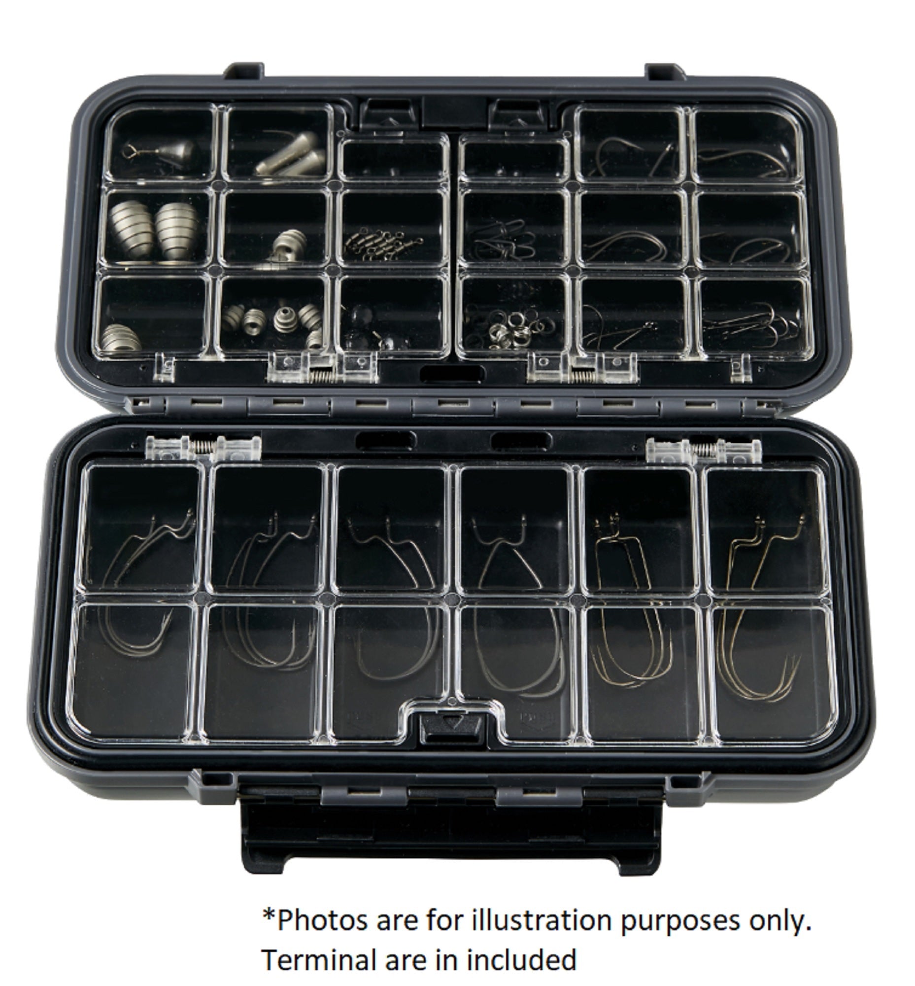 Gamakatsu LE503 Box Multi Stocker Black 197 x 115 x 50mm (5675)