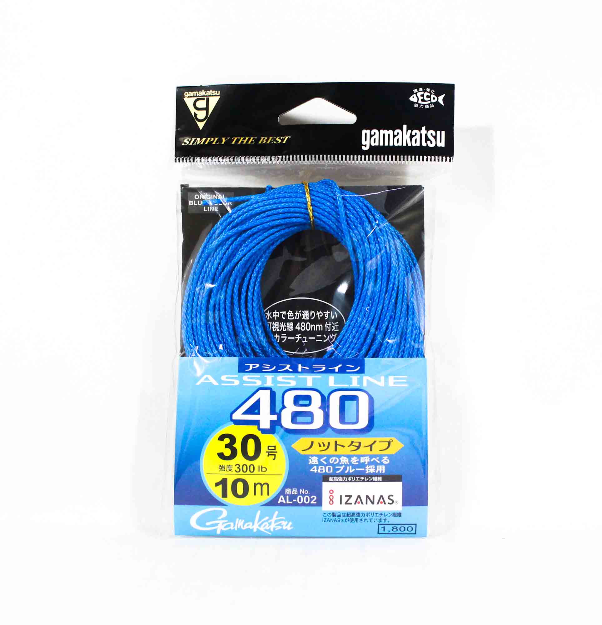 Gamakatsu 19303 AL002 Assist Line 480 Knot Type 10m Size 30 300lb (8531)