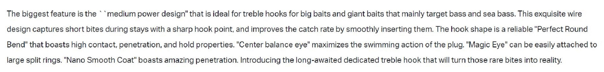Gamakatsu Treble Hook RB Big Bait SP Size 3/0 (4944)