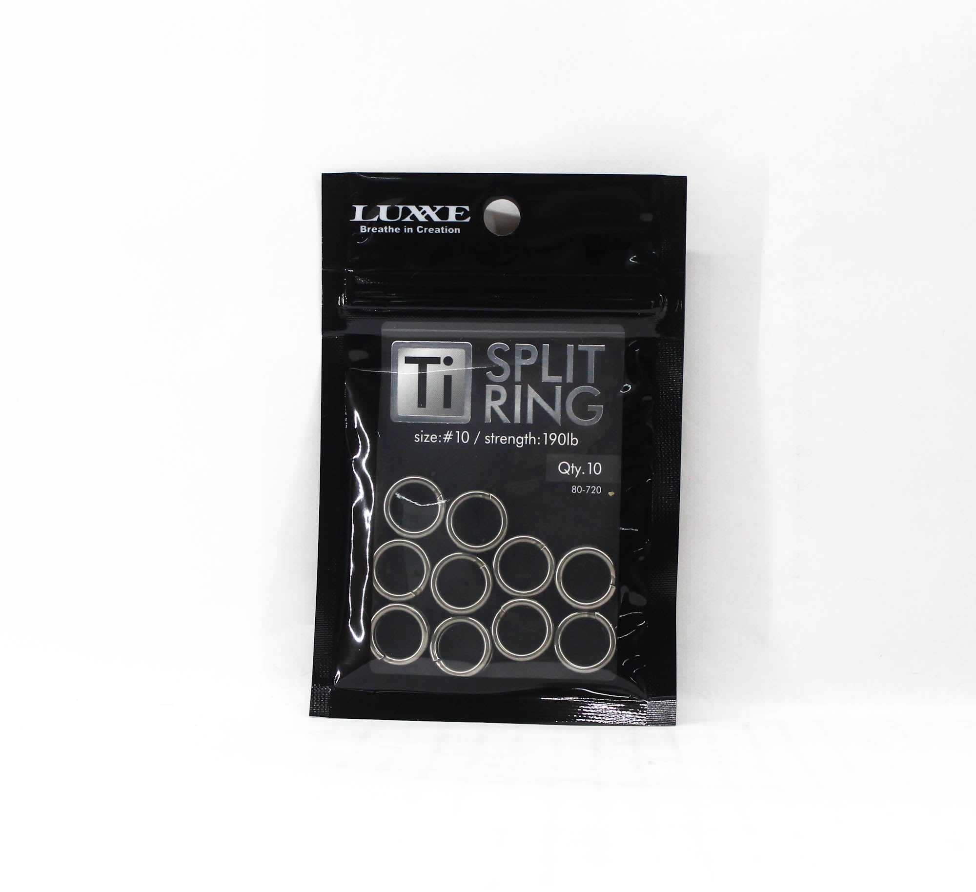 Gamakatsu 80720 Ti Split Ring Size 10 (1855)