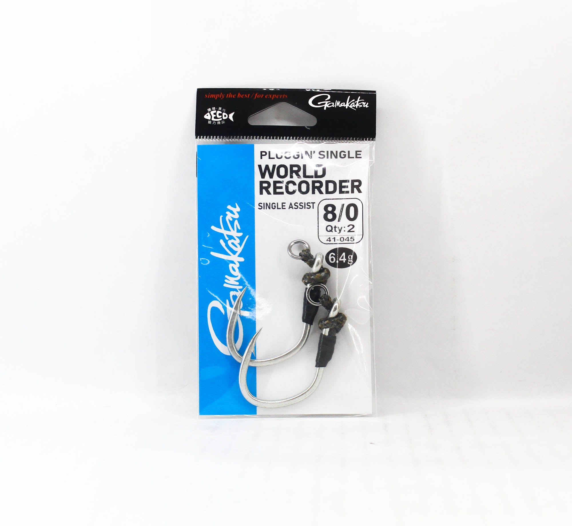 Gamakatsu 41045 Plugging Single World Recorder Size 8/0 (8045)