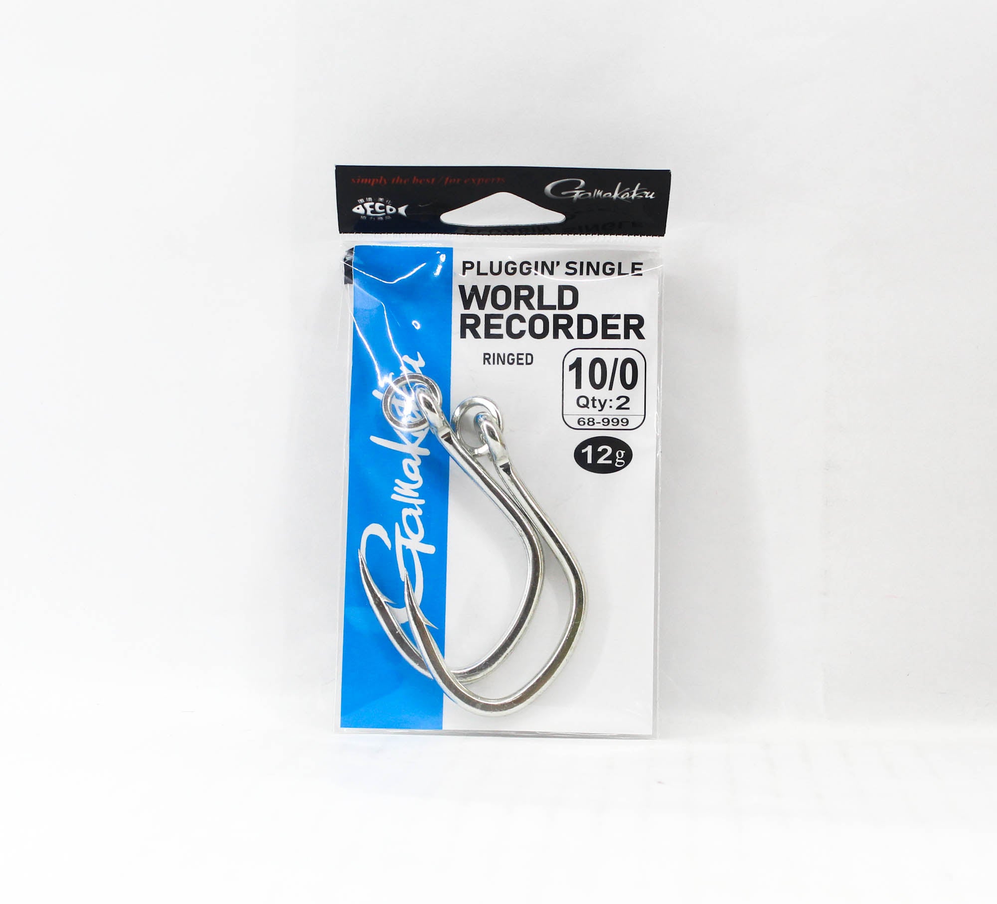 Gamakatsu 68999 Plugging Single World Recorder Ringed Size 10/0 (7633)