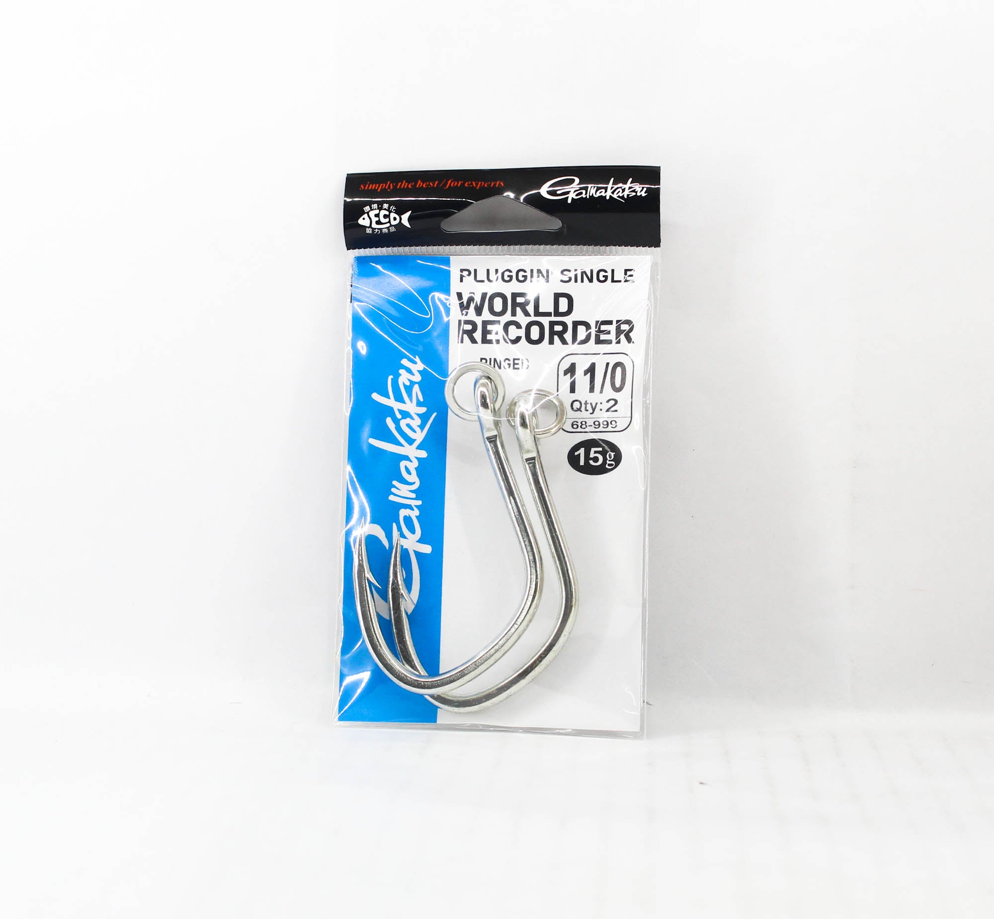 Gamakatsu 68999 Plugging Single World Recorder Ringed Size 11/0 (7640)