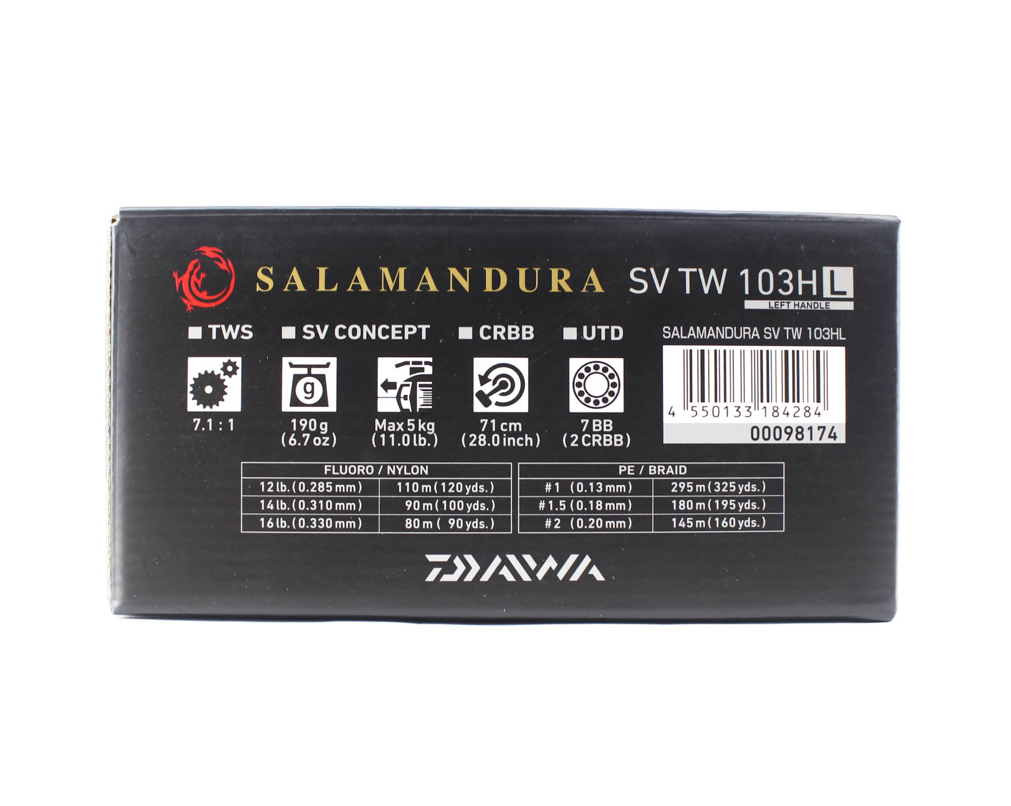 Sale Daiwa Reel Baitcast 21 Salamandura SV TW 103HL Left Hand (4284)