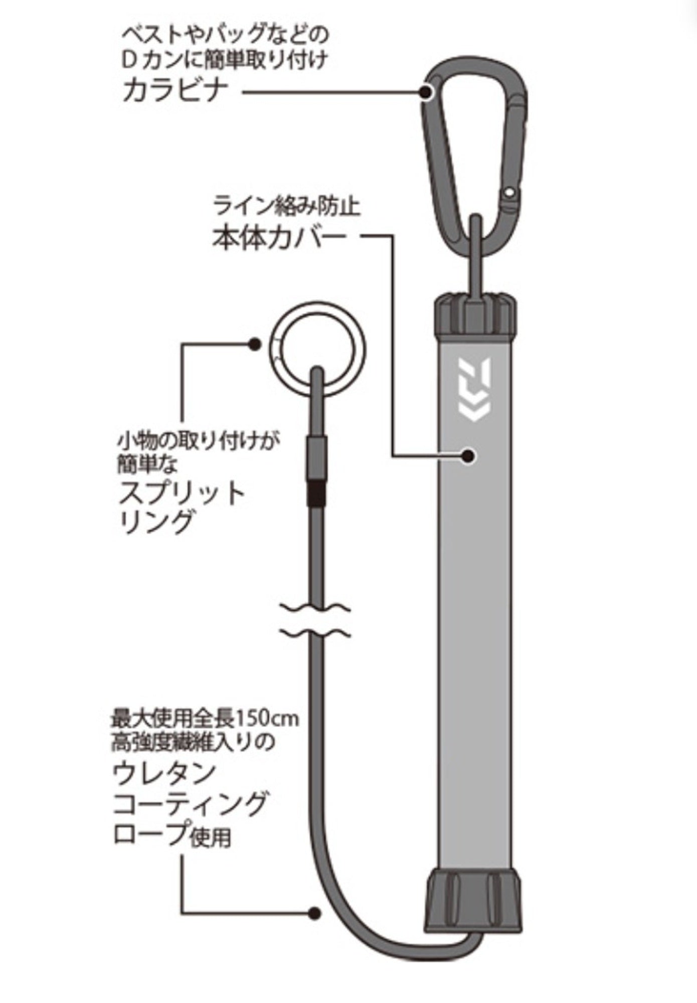 Daiwa Safety Strap 1500 Black (7726)