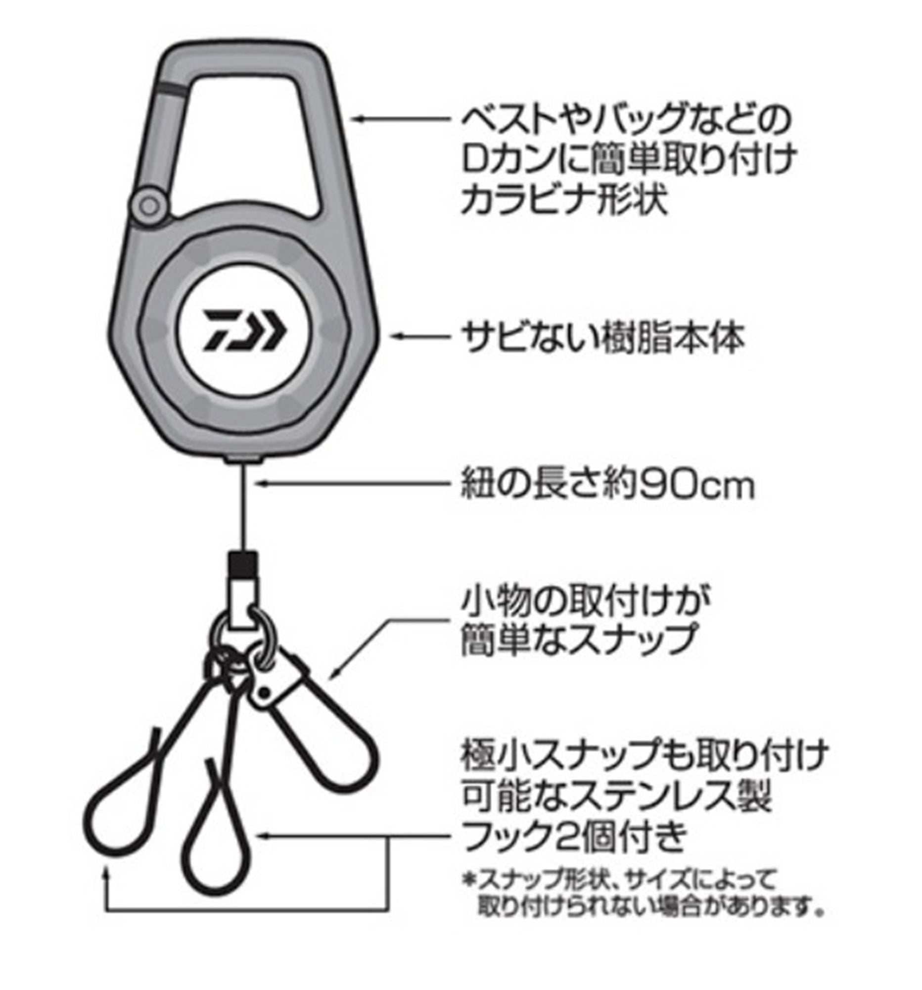 Daiwa Carabiner Reel 900 Type A Black (7488)