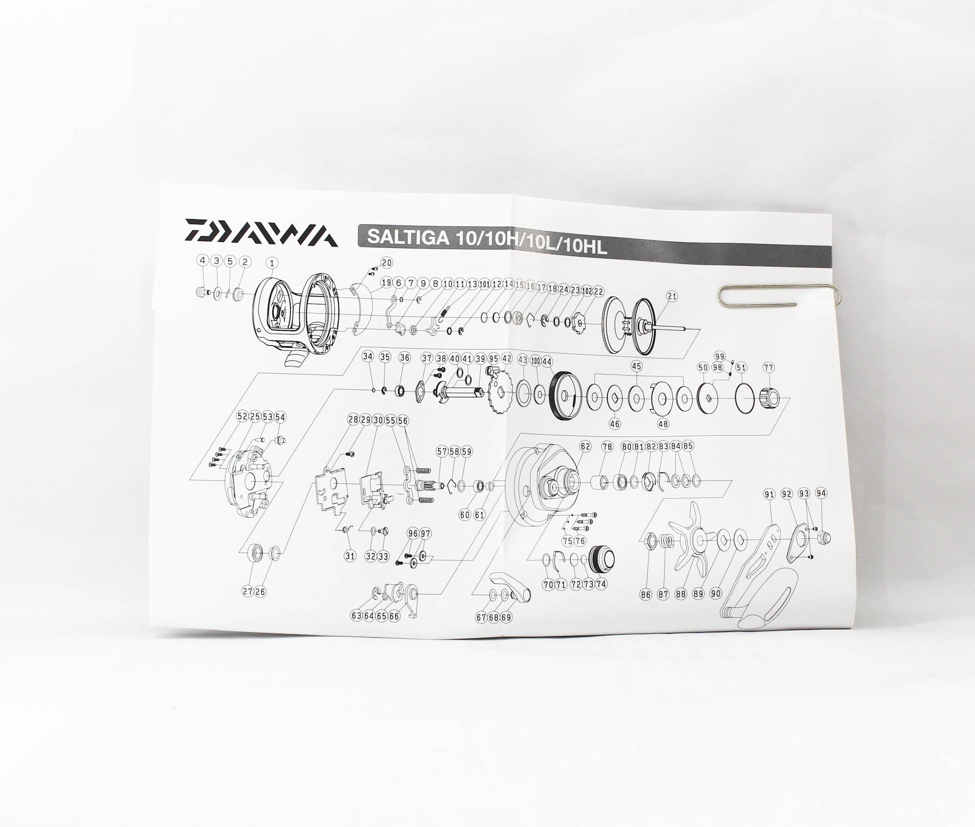 Daiwa Reel Baitcast 25 Saltiga 10L Left Hand (2495)