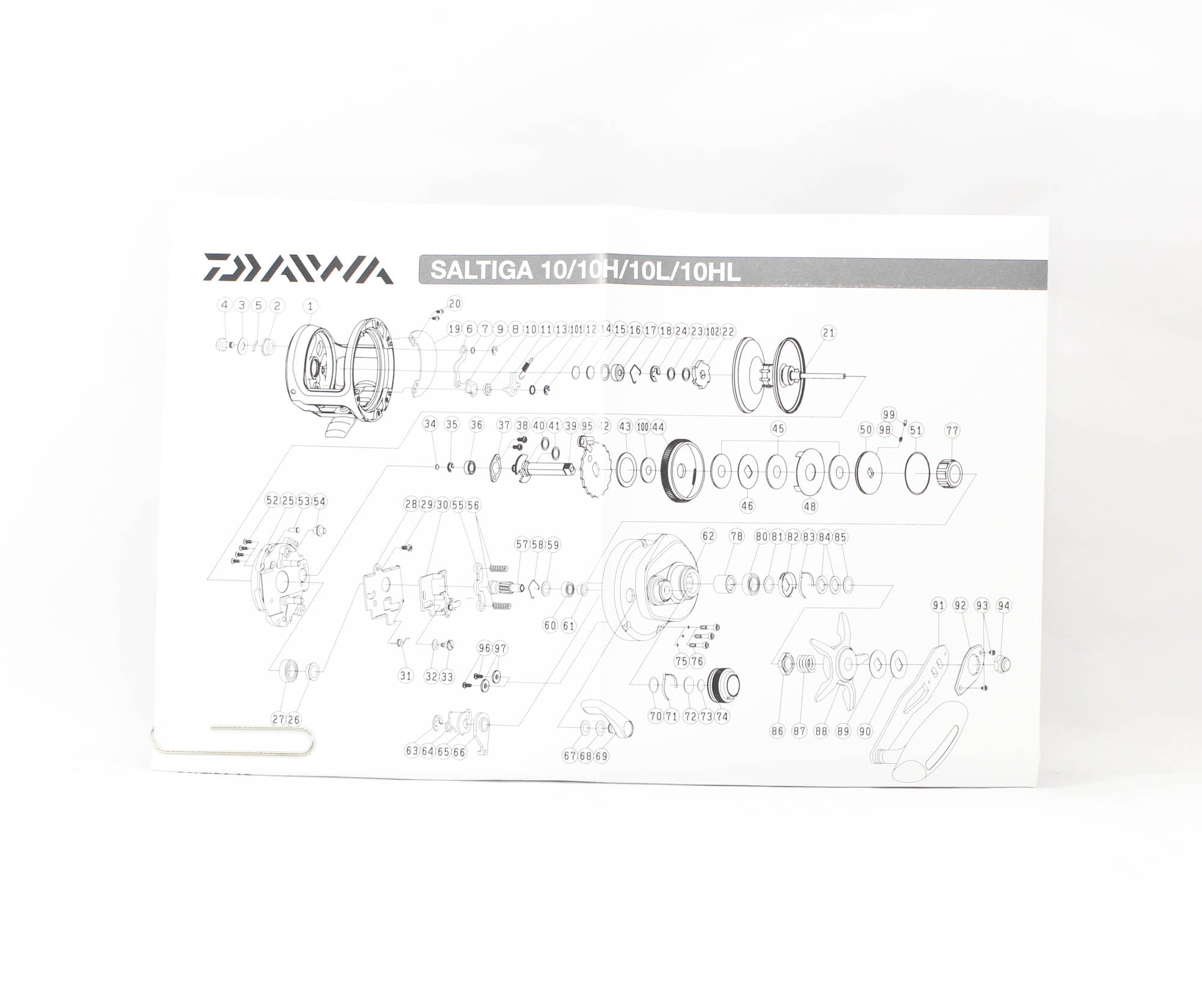 Daiwa Reel Baitcast 25 Saltiga 10HL Left Hand (2518)