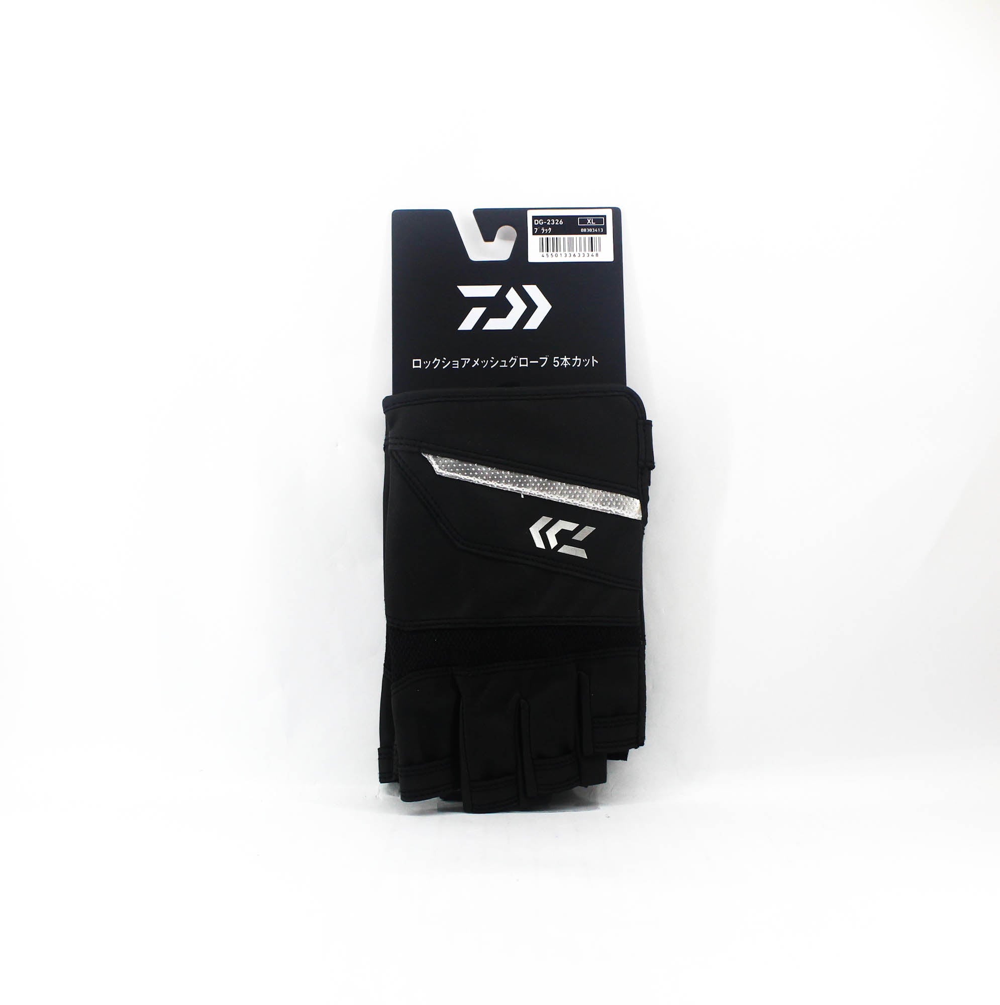 Daiwa Gloves DG-2326 Rock Shore Mesh Gloves Size XL Black (3348)