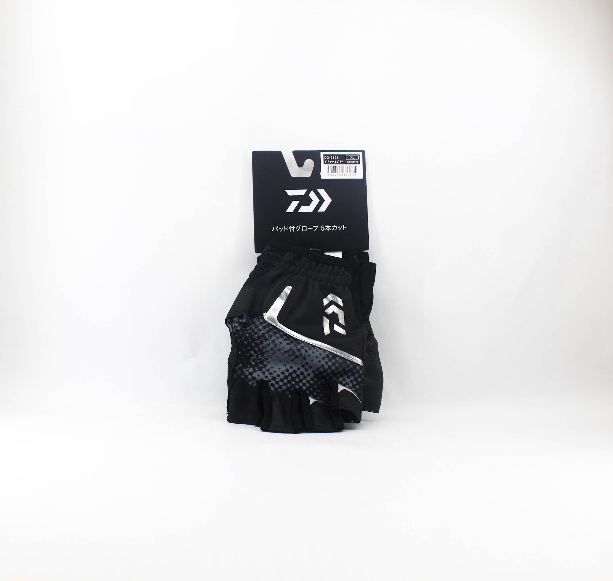 Daiwa Gloves DG-2126 Padded Gloves Size XL Black Haze Camo (3621)