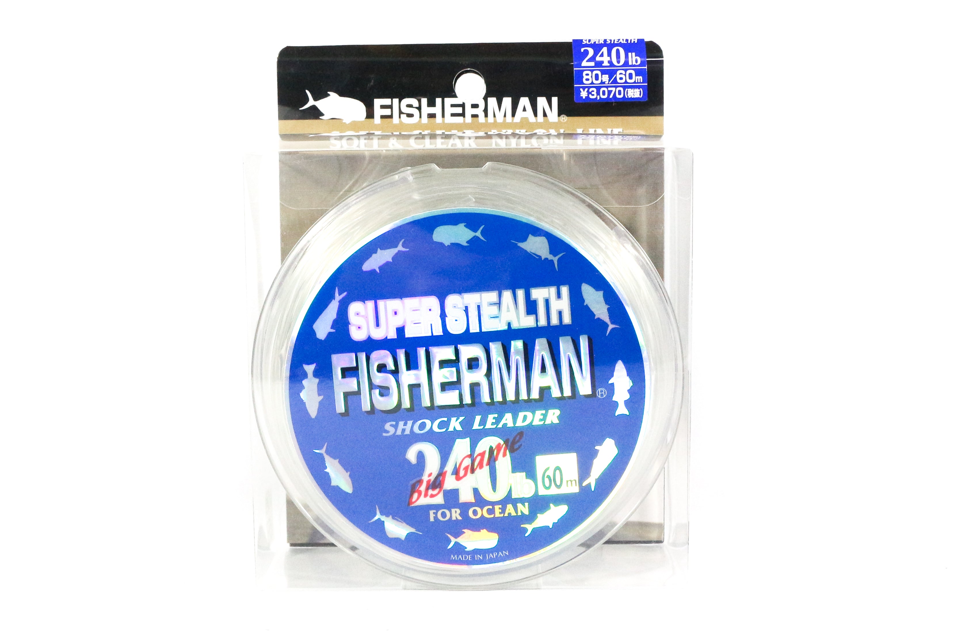 Fisherman Super Stealth Nylon Shock Leader 240 lb x 60 meter (0184)