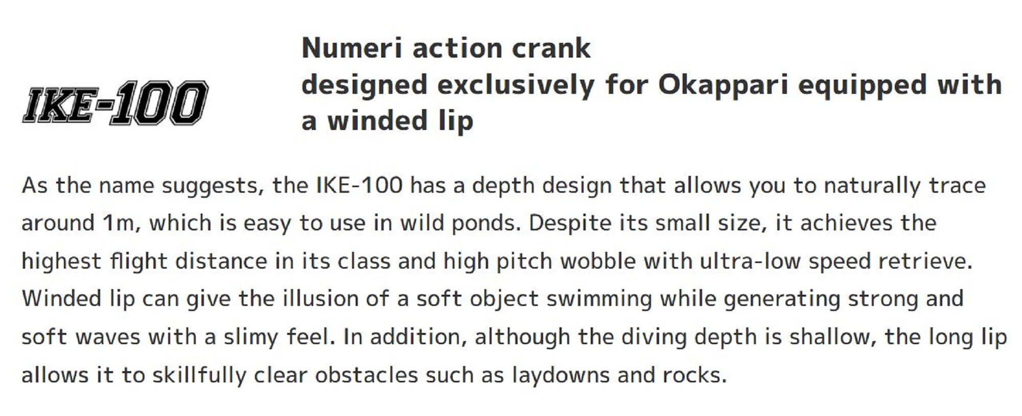 Imakatsu IKE-100 3DR 48 mm 8 grams Floating Lure 832 (6243)