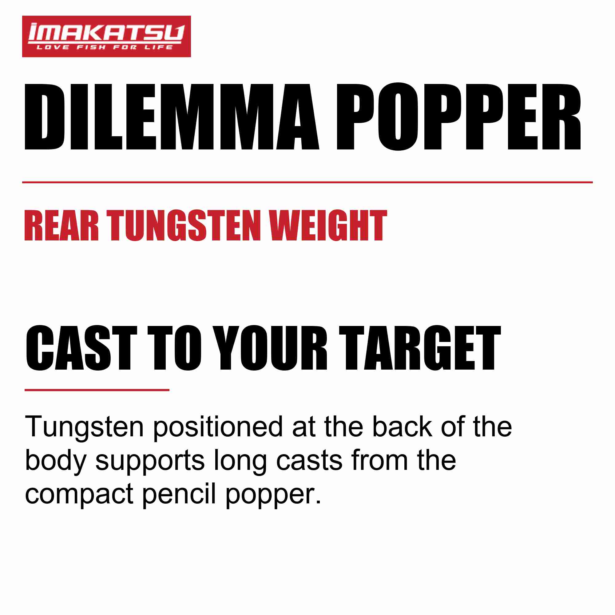Imakatsu Dilemma Popper 3DR 60mm 4 grams Floating Lure 821 (6991)