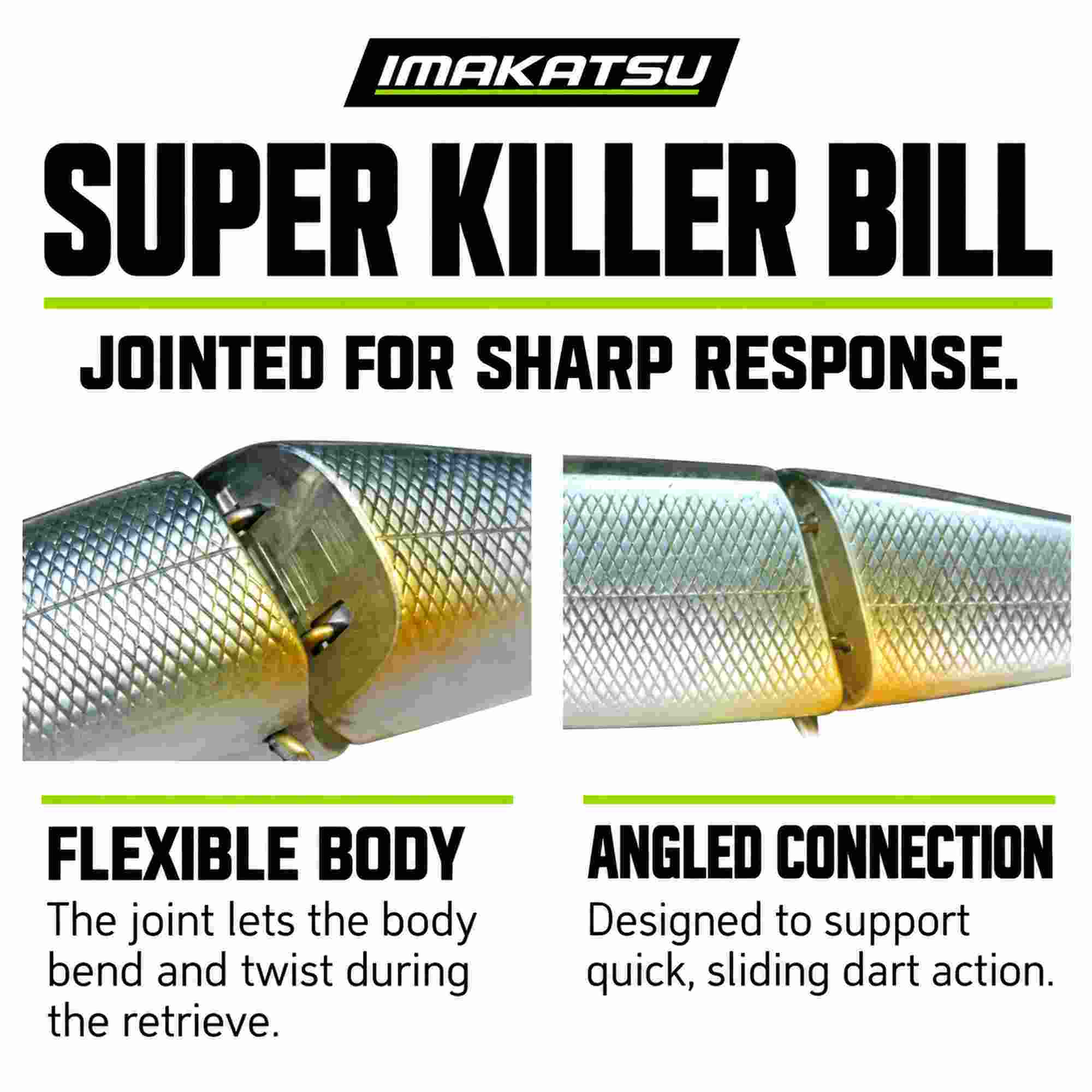 Imakatsu Super Killer Bill 90mm 10 grams Sinking Lure 3DR 885 (9473)