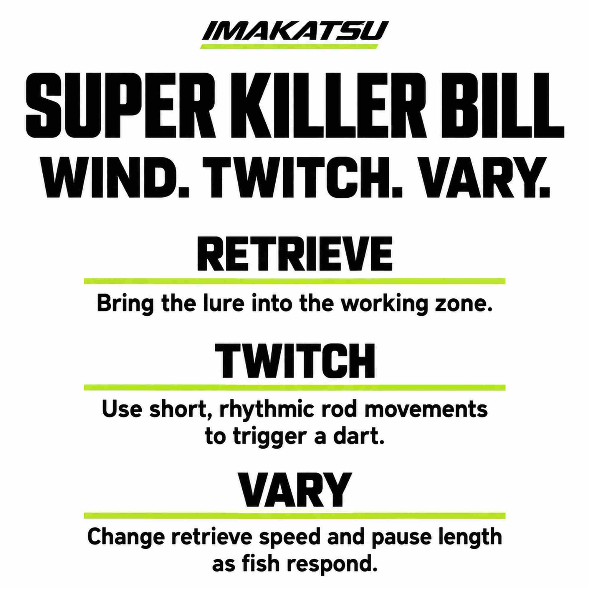 Imakatsu Super Killer Bill 90mm 10 grams Sinking Lure 3DR 885 (9473)