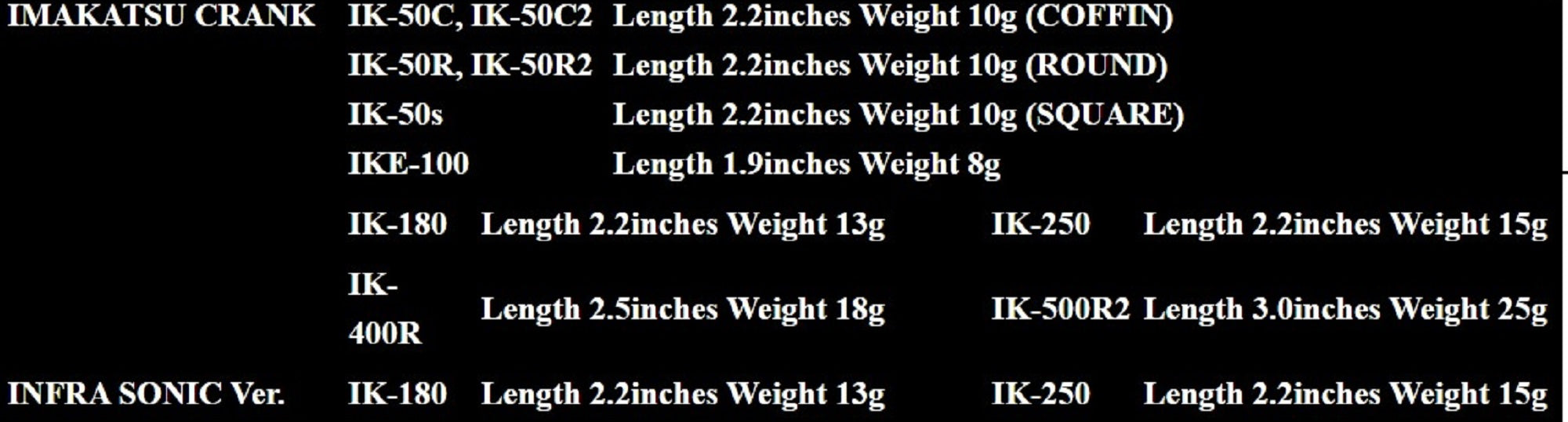 Imakatsu IK 50C 10 grams 55 mm 10 grams Floating Lure 933 (3173)