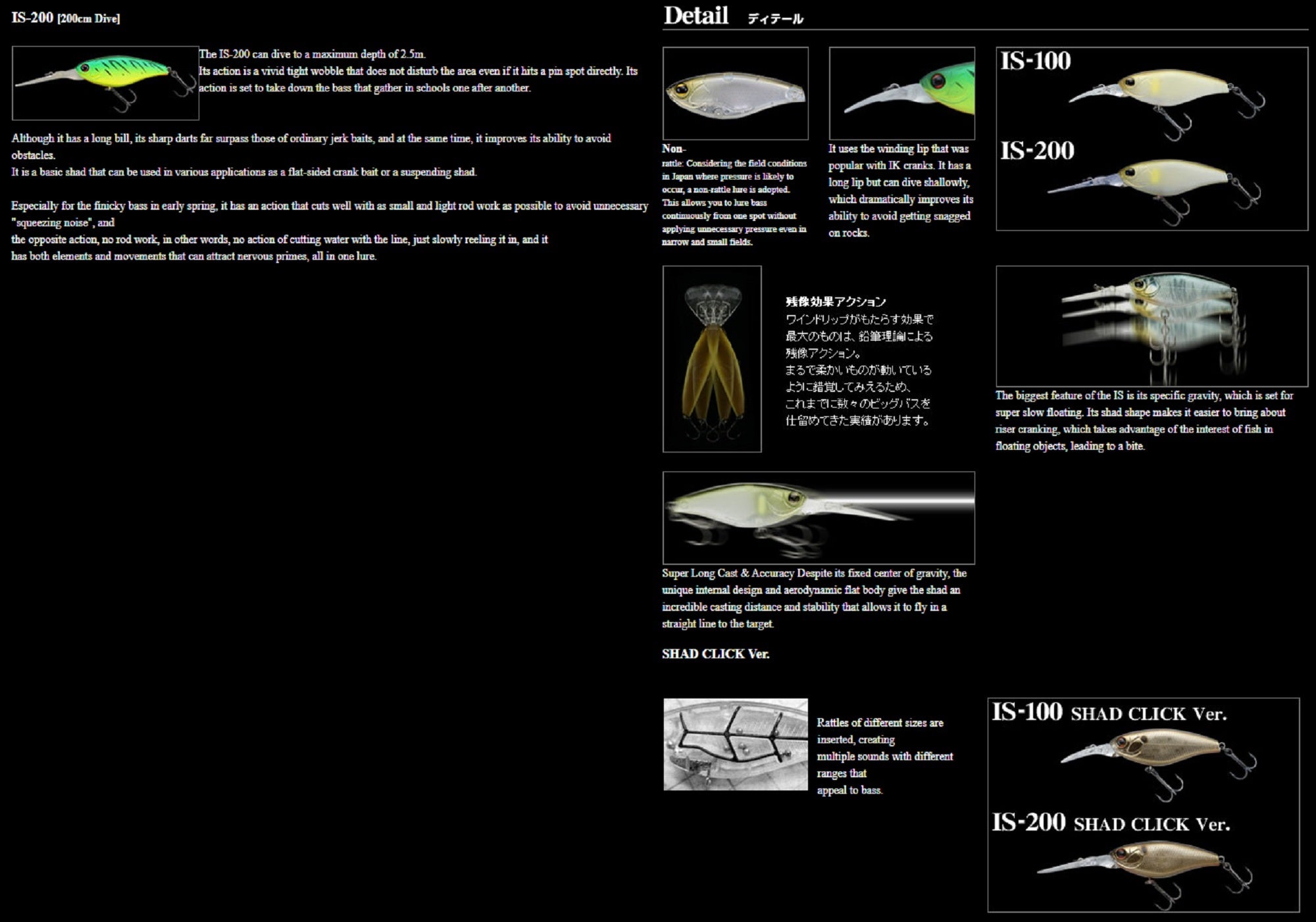Imakatsu IK Shad IS-200 60 mm 11 grams Floating Lure 155 (5528)