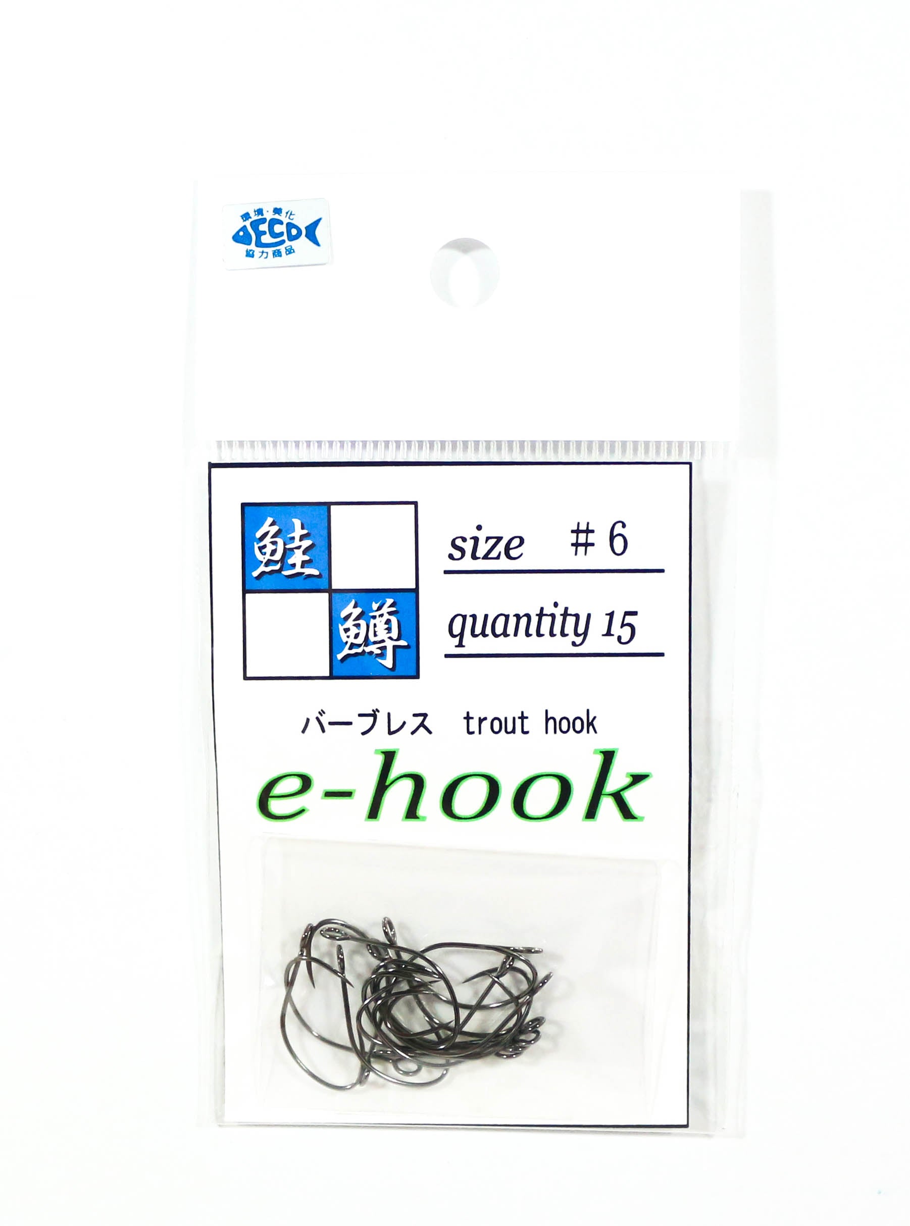 Jackall E-Hook Single Hook Trout Size 6 (8147)