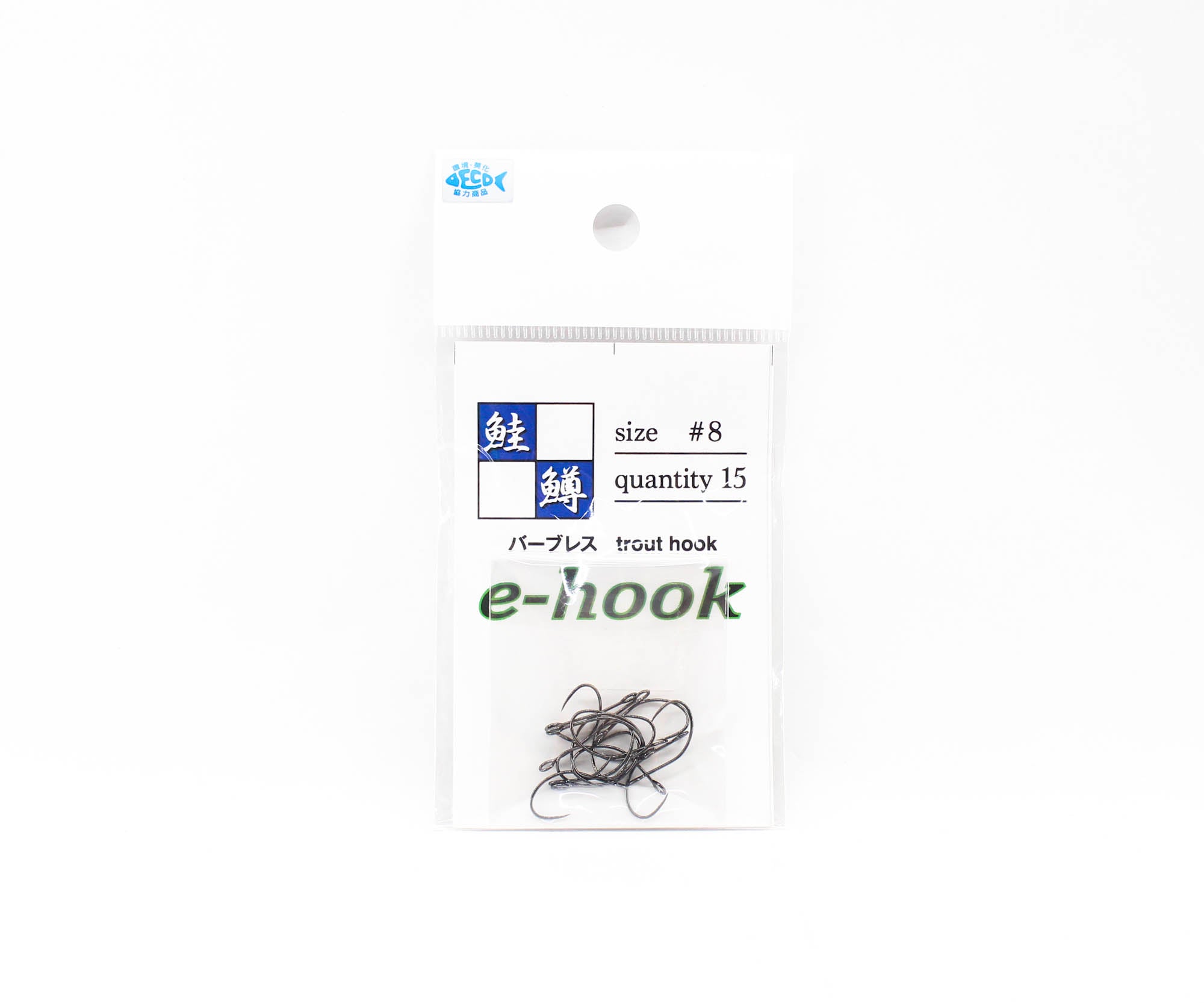 Jackall E-Hook Single Hook Trout Size 8 (8161)