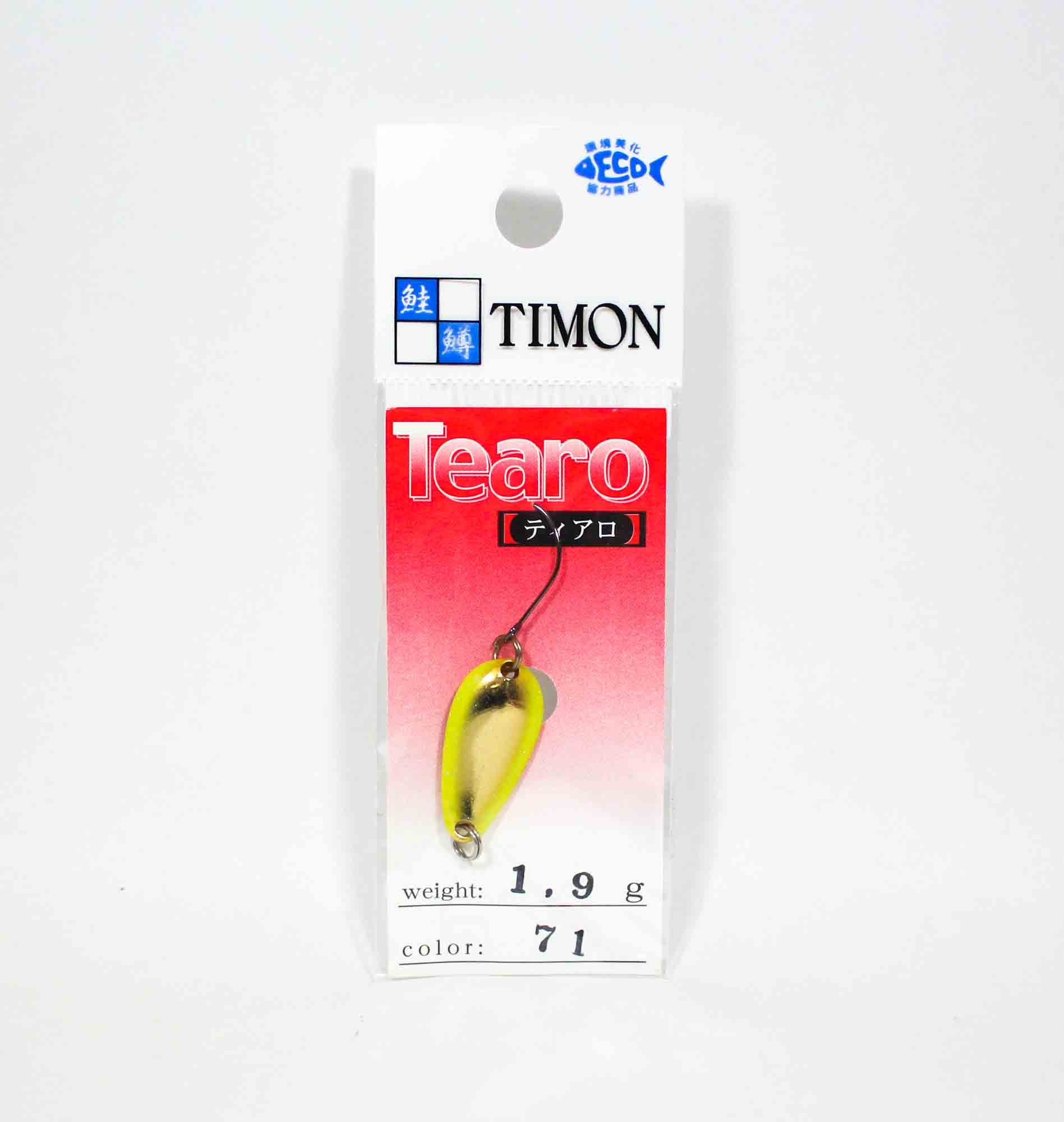 Jackall Timon Tearo Trout Spoon 1.9 grams 71 Yonesty Yellow (6234)