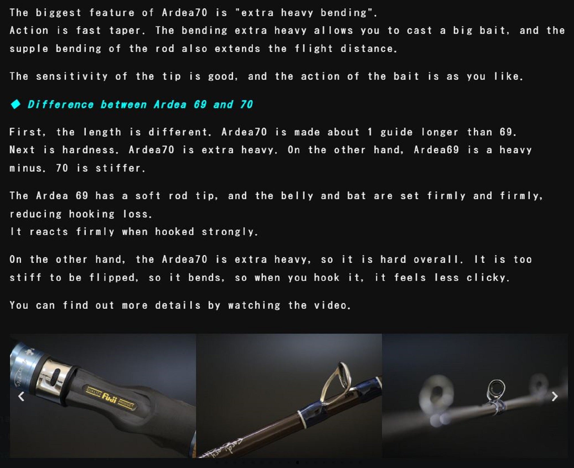 Sale Tulala Rod Baitcast Hamazu Ardea 70 (3755)