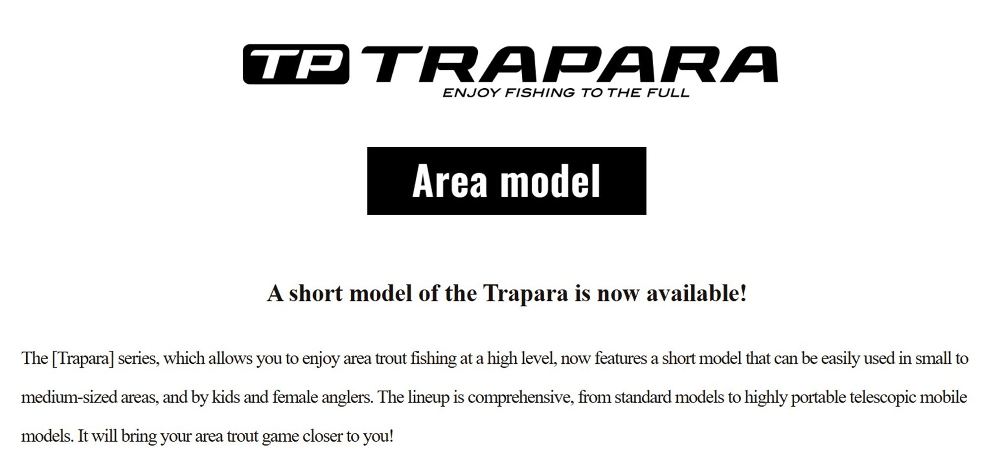 Sale Major Craft Trapara Area Game Series Spinning Rod TXAT 604 UL (5366)