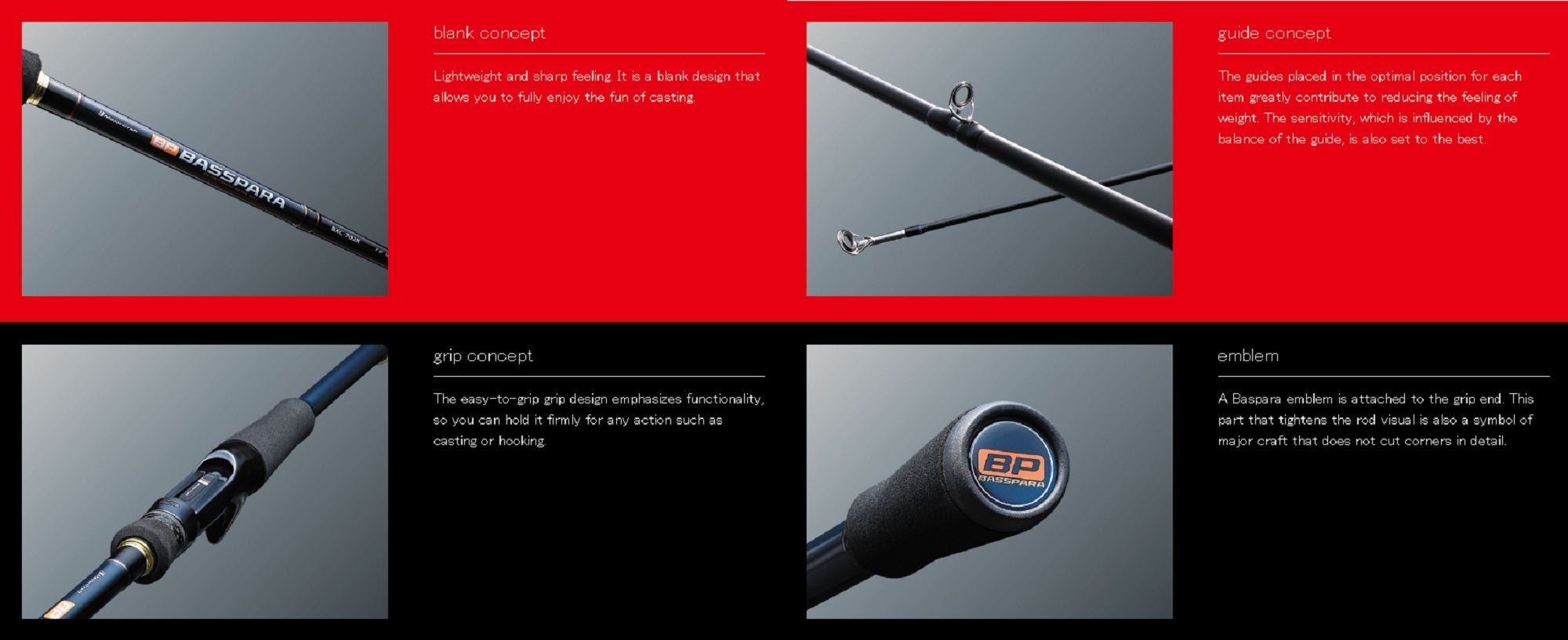 Major Craft Basspara Series Baitcast Rod BXC-632ML (6172)