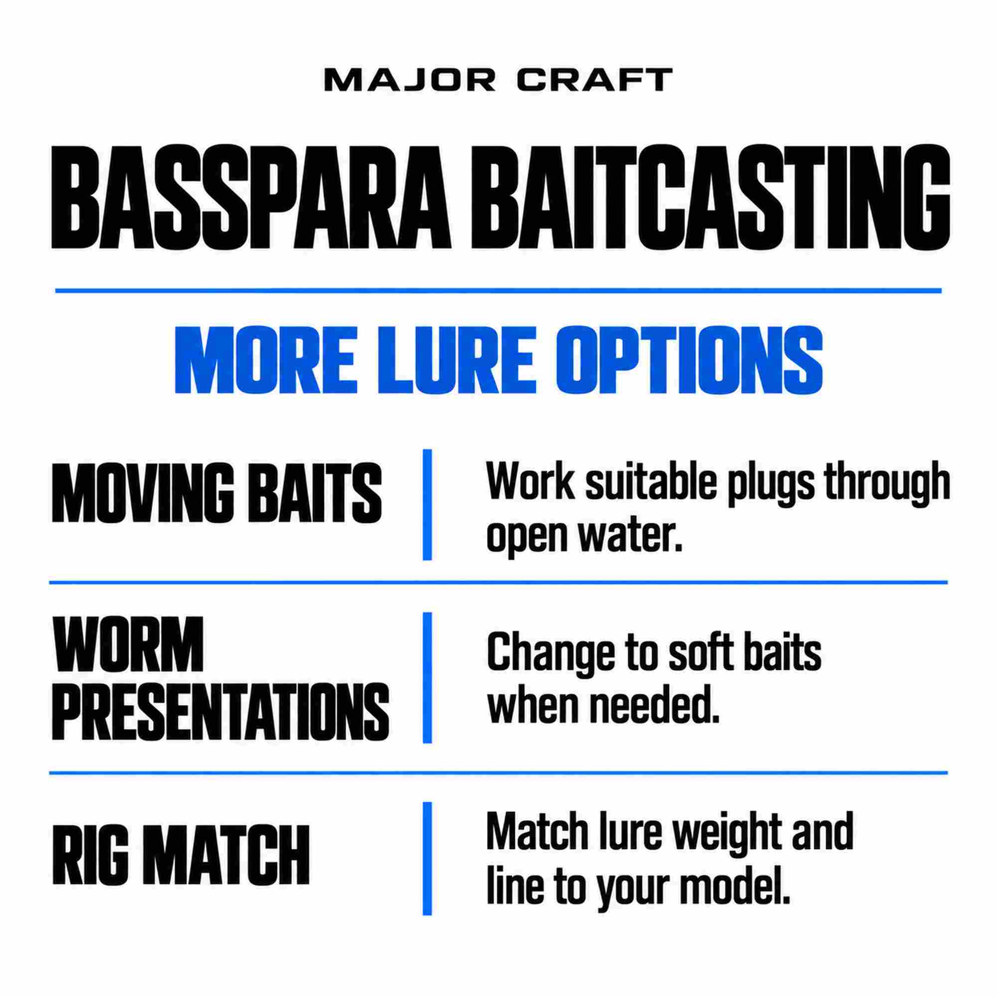 Major Craft Basspara Series Baitcast Rod BXC-692MH (6226)