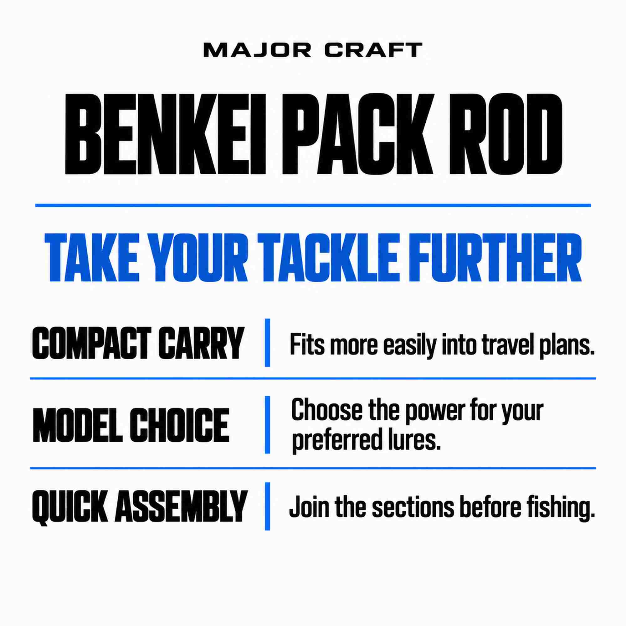 Major Craft Benkei Series Baitcast Rod BIC-704H (7728)