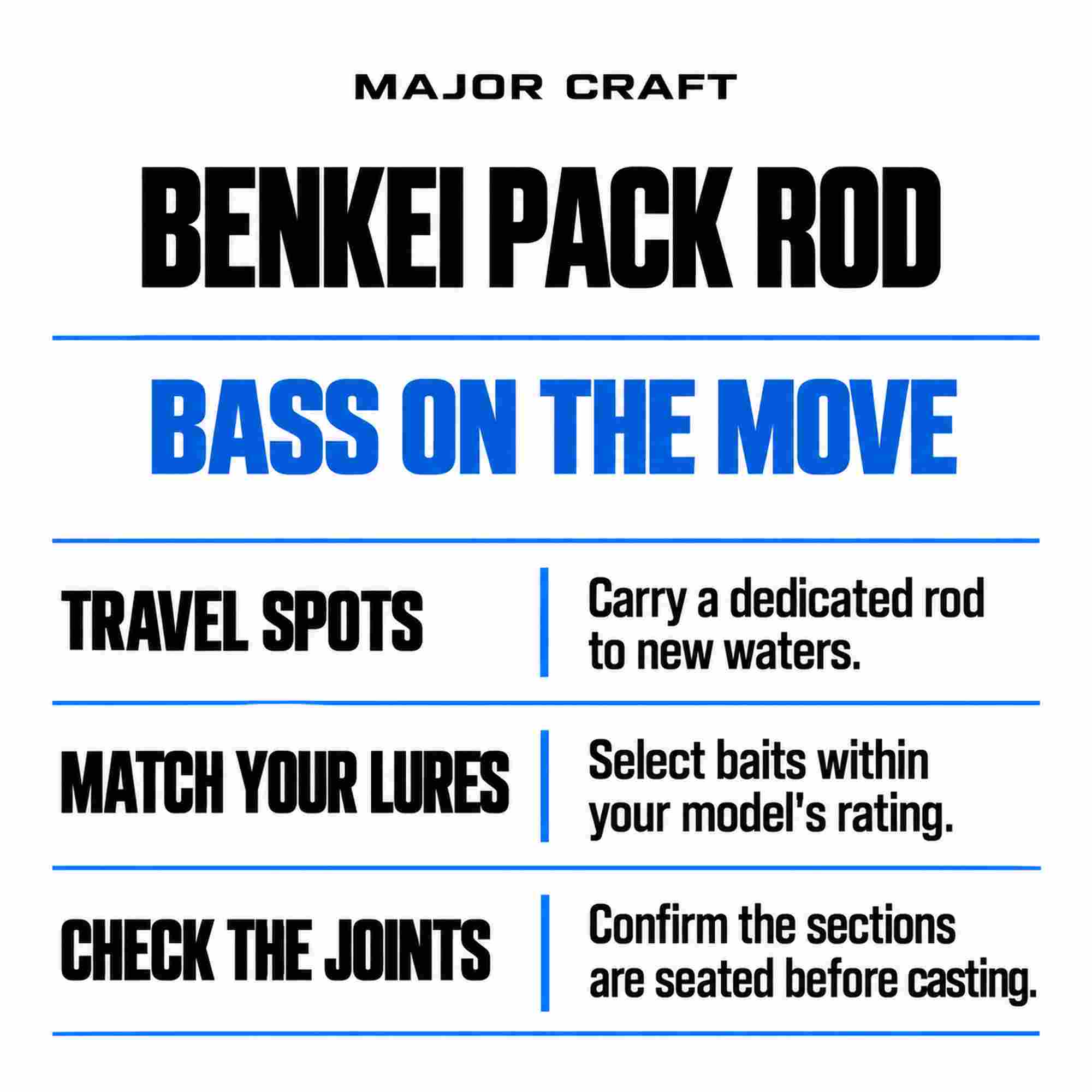 Major Craft Benkei Series Baitcast Rod BIC-704H (7728)
