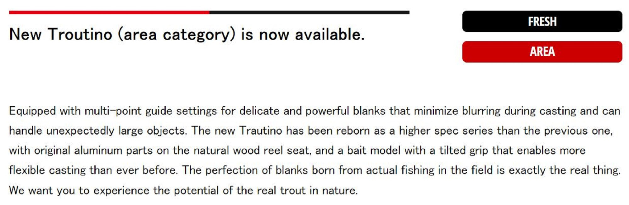 Sale Major Craft Troutino Series Spinning Rod TTA 632 SUL (8329)