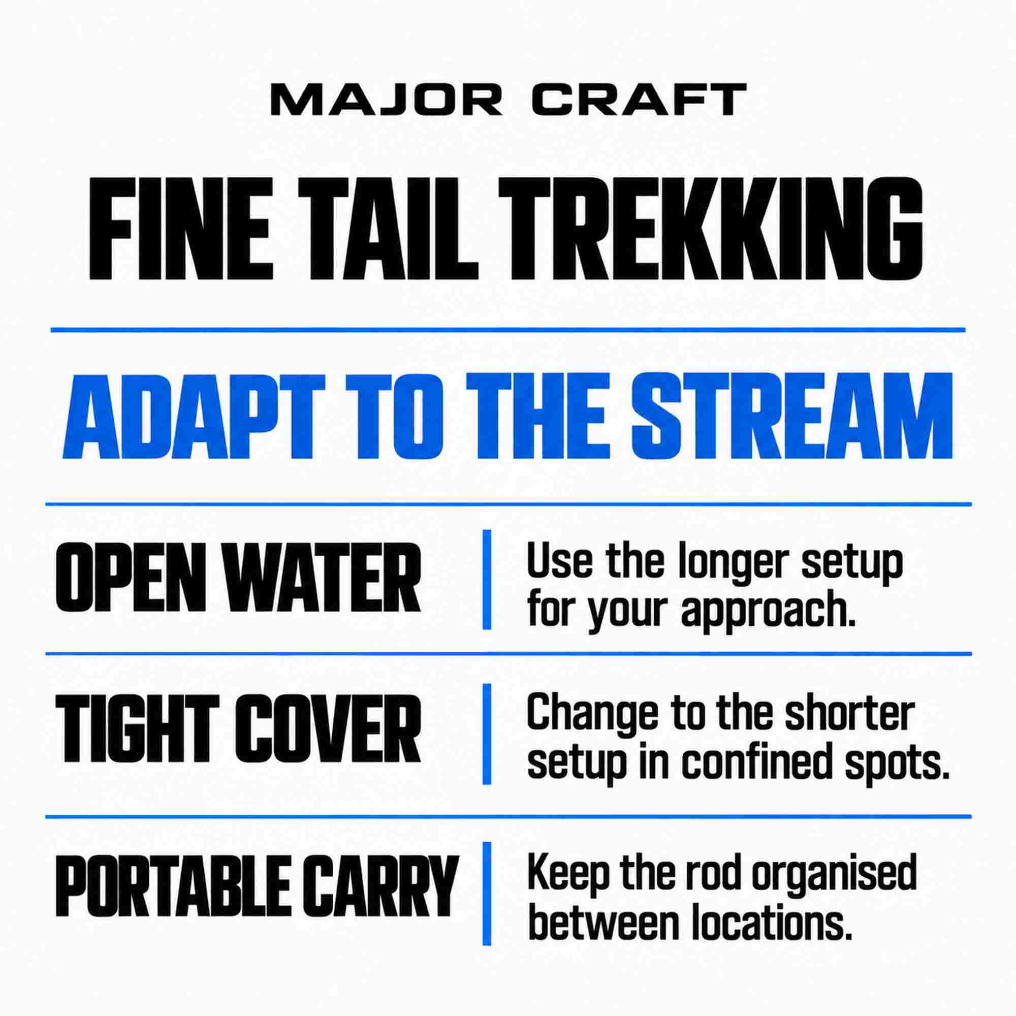 Major Craft Fine Tail Series Baitcast Rod FTX-B46/505UL (1671)