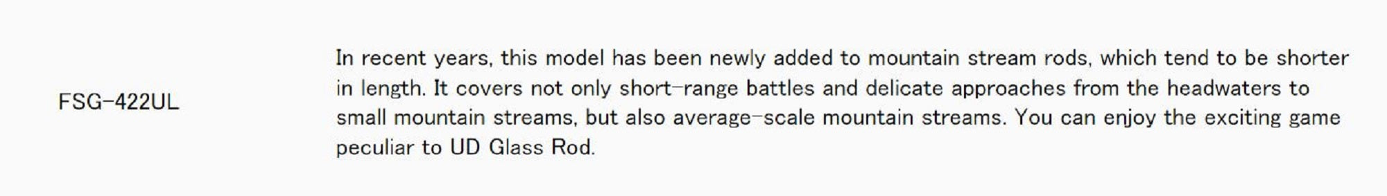 Major Craft Fine Tail Series Spinning Rod FSG 422 UL (2111)