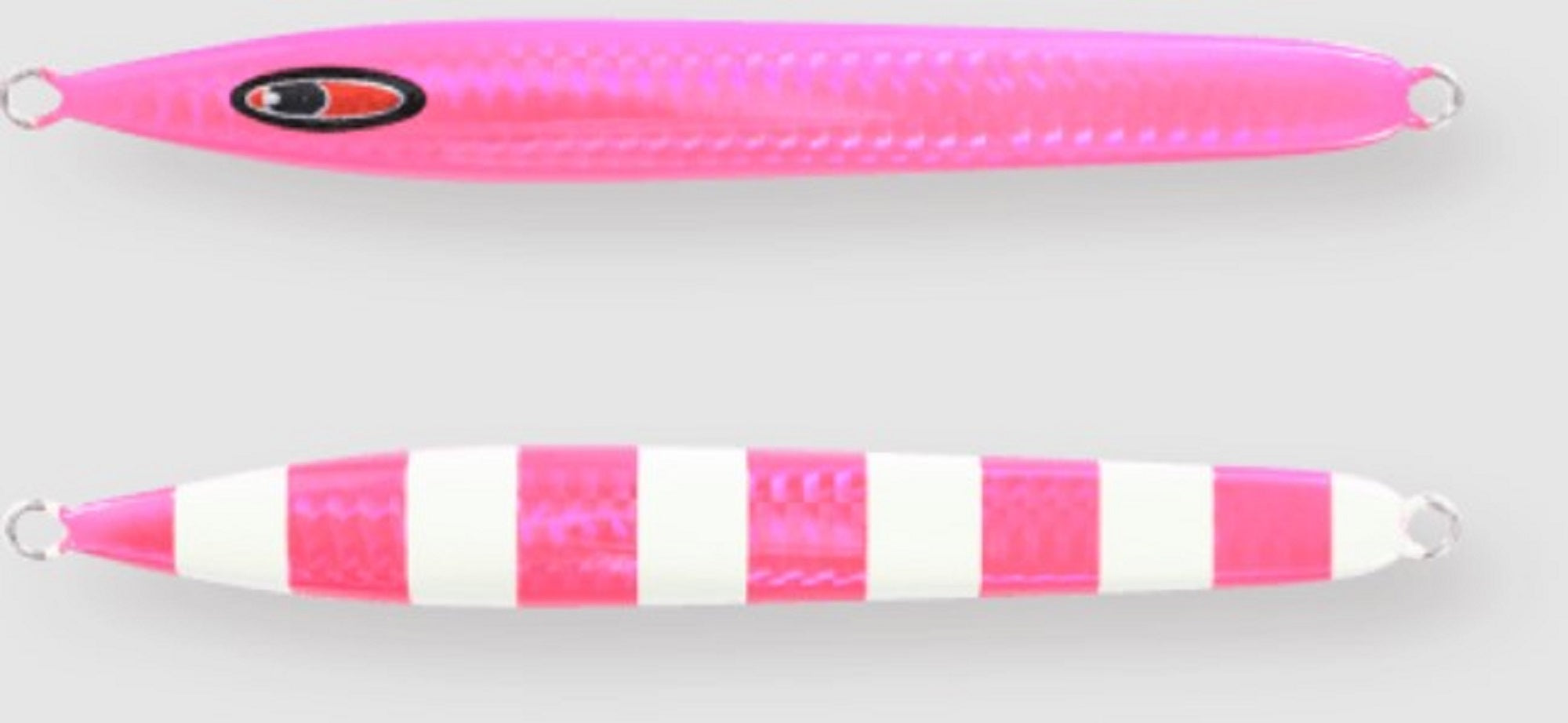 Seafloor Control Metal Jig Arc 140 grams Chart Pink Zebra Glow GR (0912)