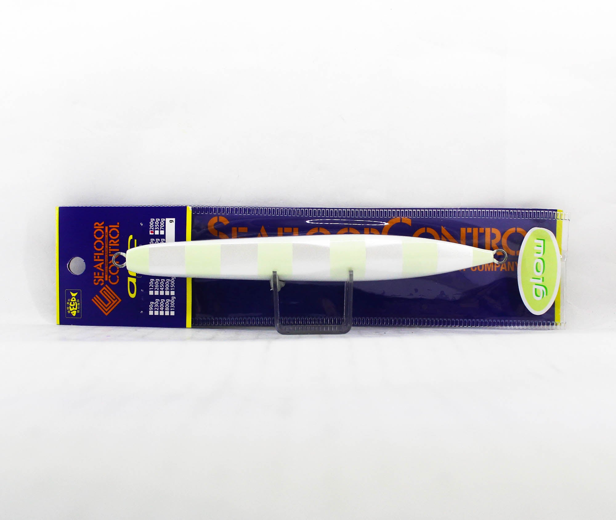 Seafloor Control Metal Jig Arc 200 grams Pearl Zebra Glow GR (6389)