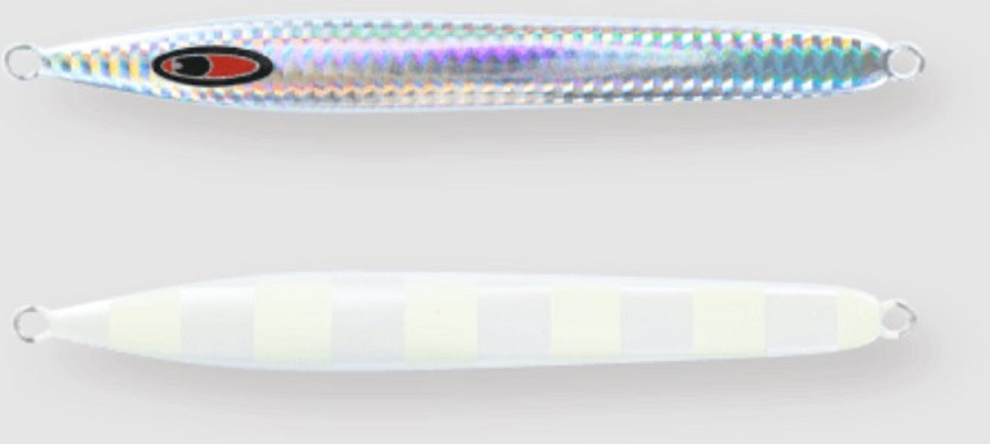 Seafloor Control Metal Jig Arc 350 grams Pearl Zebra Glow GR (6433)
