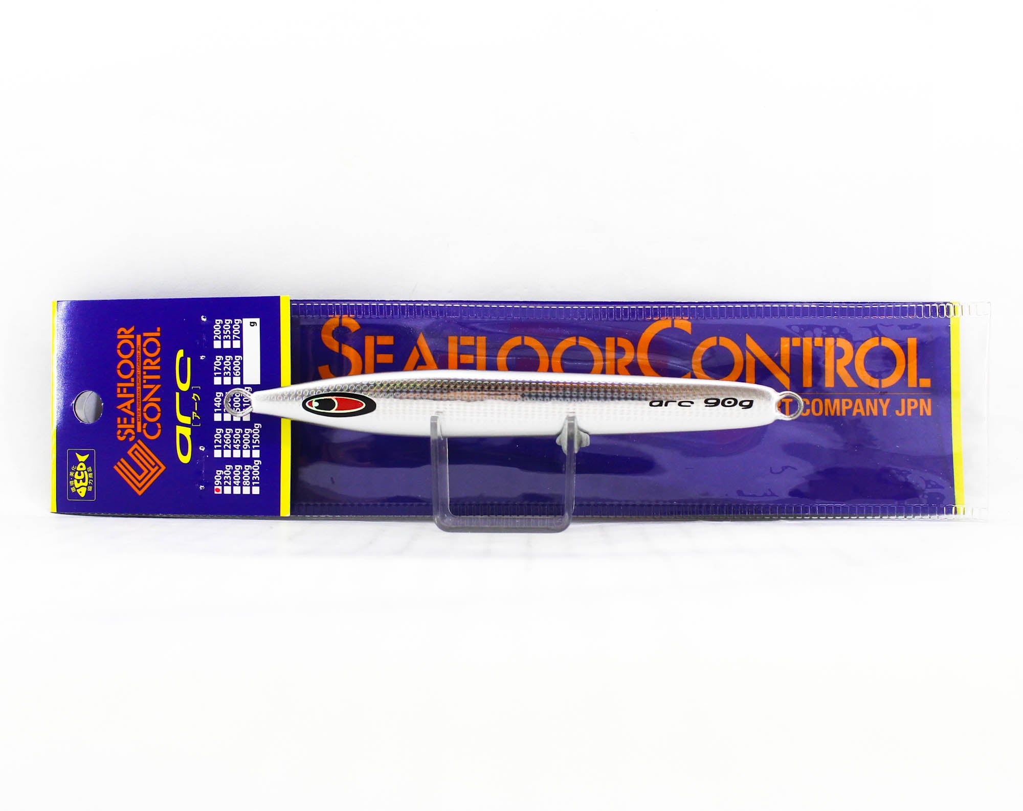 Seafloor Control Metal Jig Arc 90 grams Zebra Orange GR (7485)