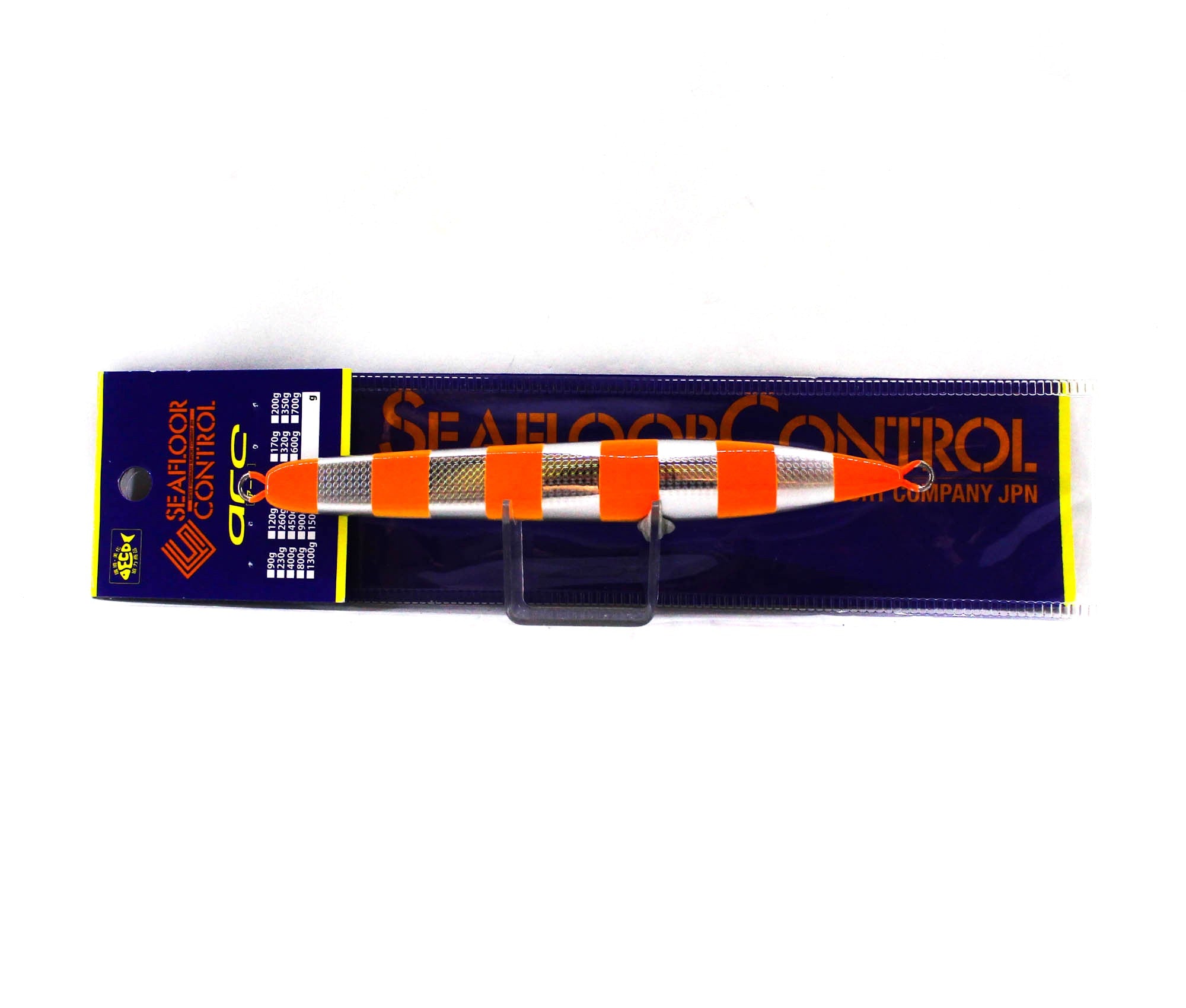 Seafloor Control Metal Jig Arc 140 grams Zebra Orange GR (7508)