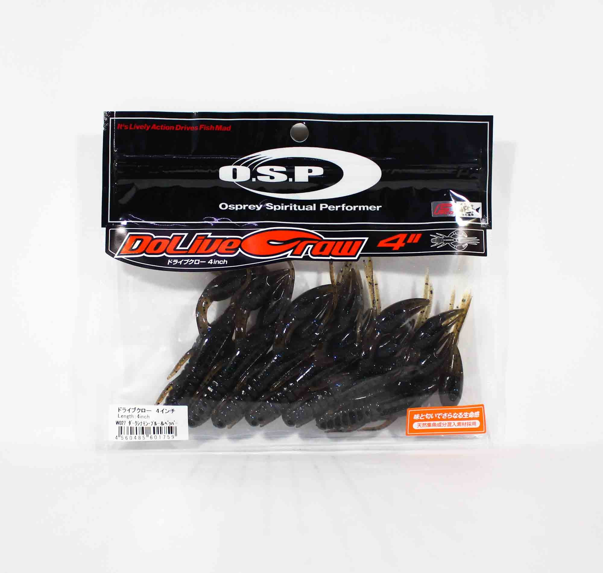 OSP Soft Lure Dolive Craw 4 Inches W-027 (1759)