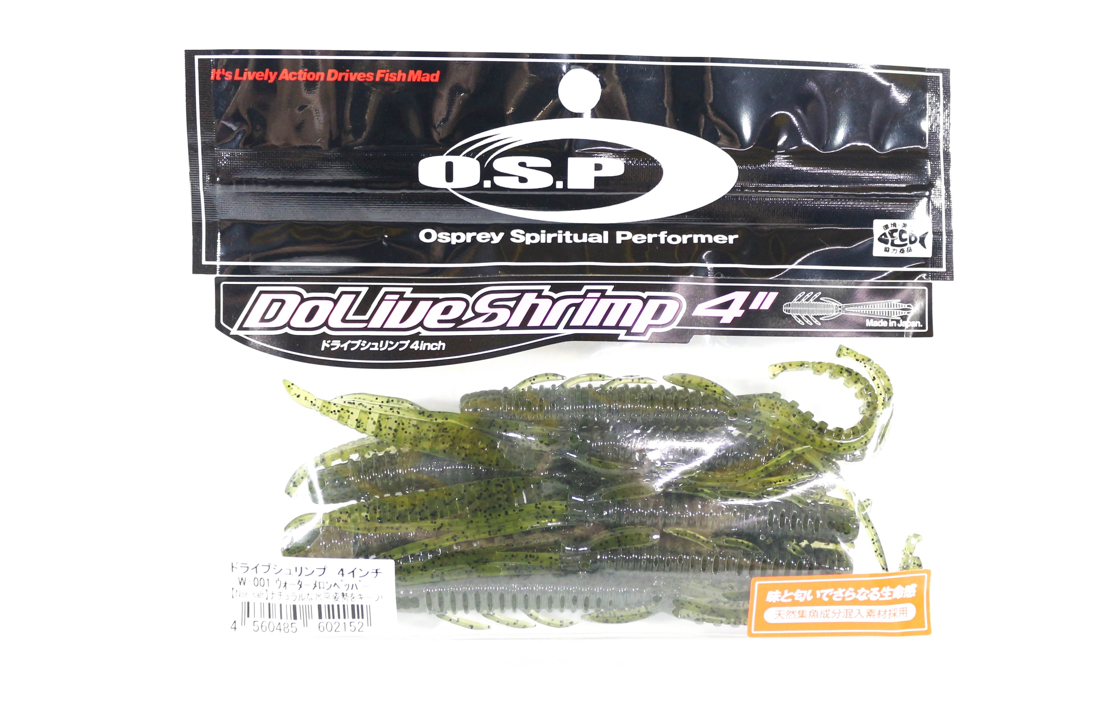 OSP Soft Lure Dolive Shrimp 4 Inches W001 (2152)