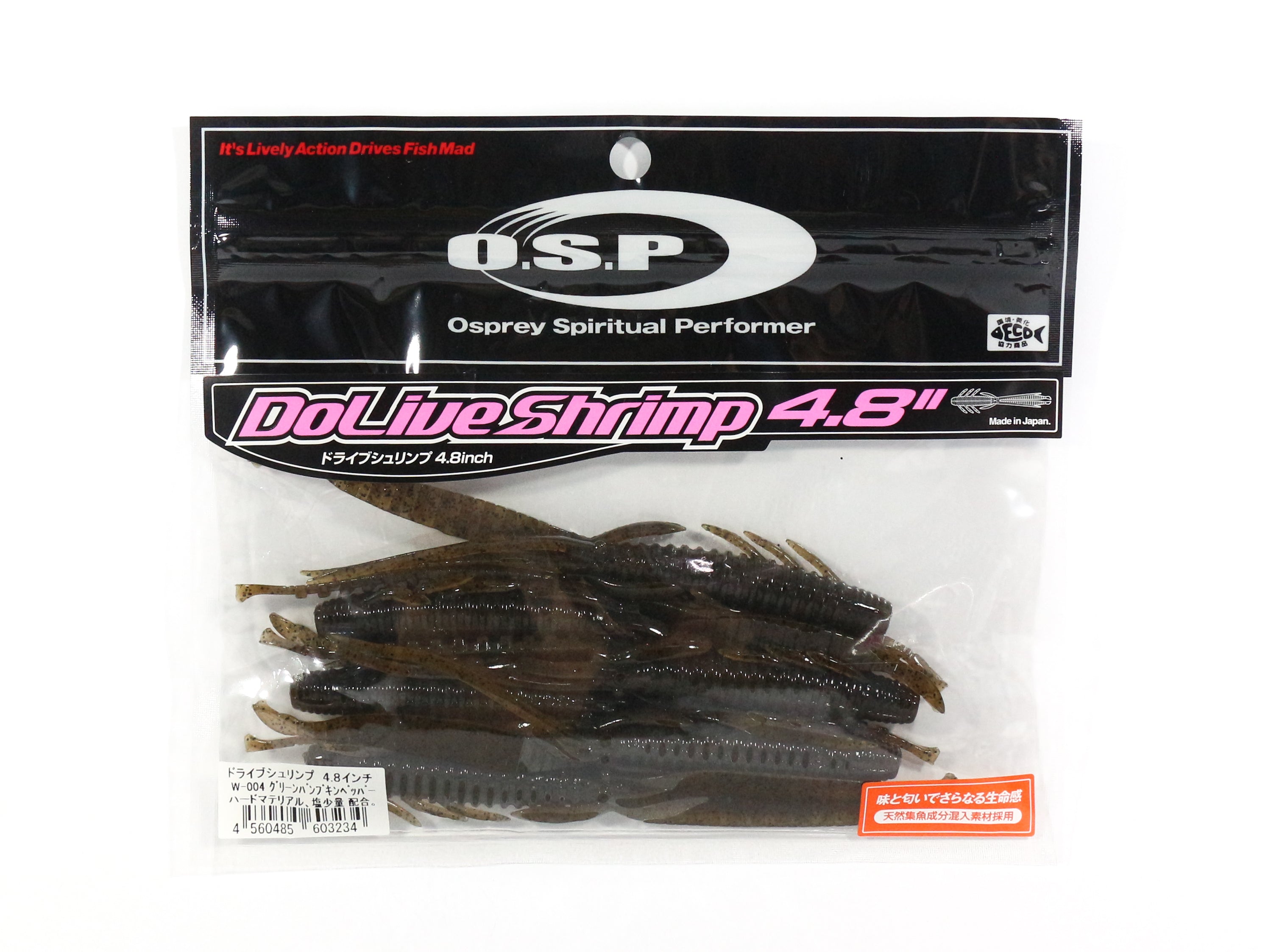 OSP Soft Lure Dolive Shrimp 4.8 Inches W-004 (3234)