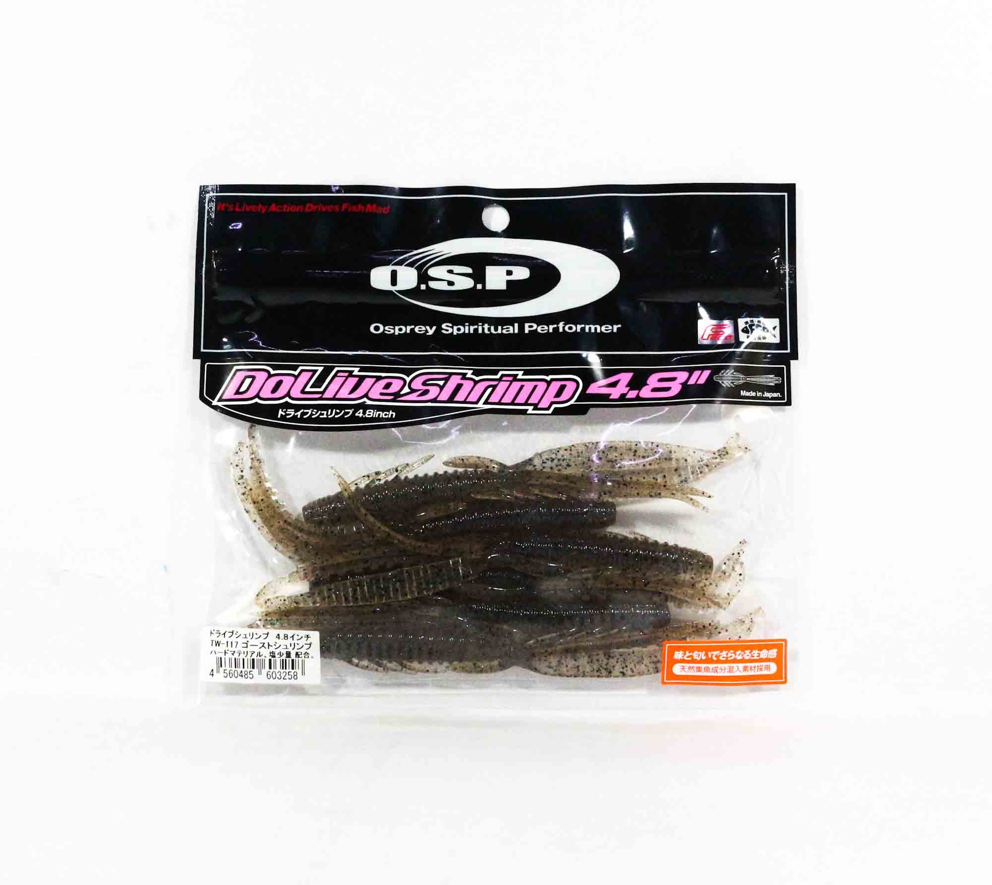 OSP Soft Lure Dolive Shrimp 4.8 Inches TW-117 (3258)