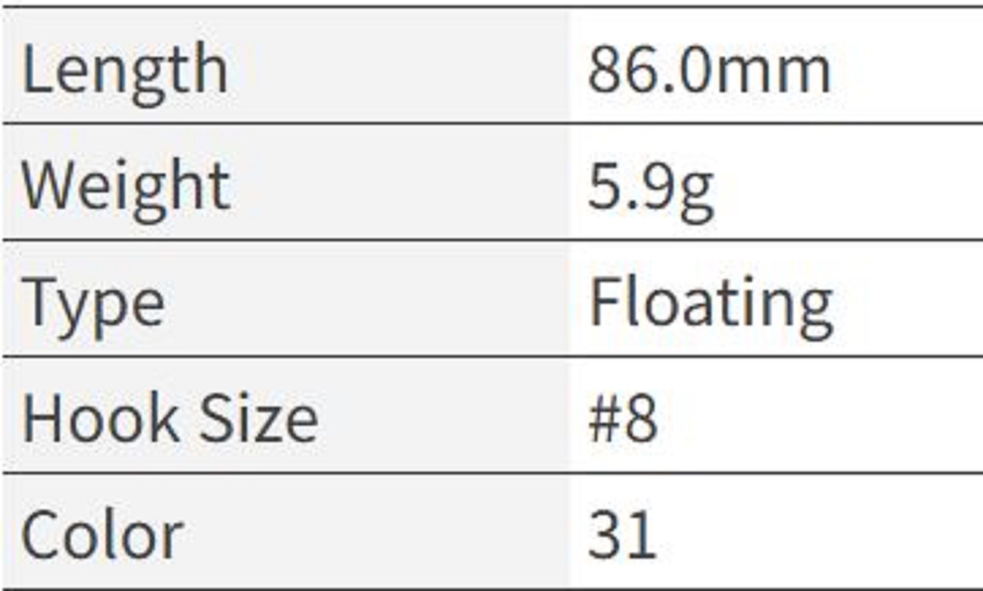 Sale OSP Bent Minnow 86F Floating Minnow Lure PH-87 (6259)