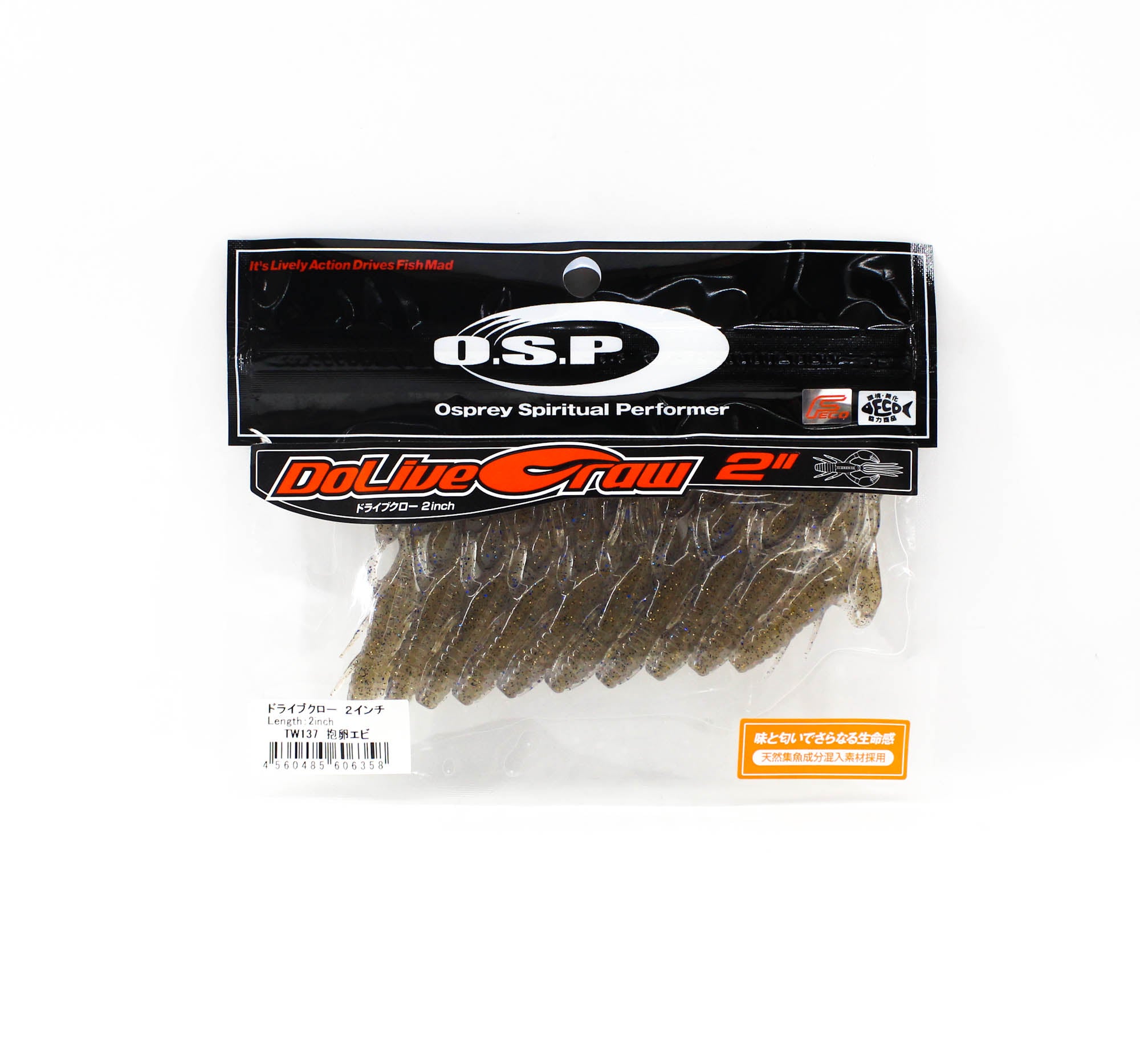 OSP Soft Lure Dolive Craw 2 Inches TW-137 (6358)
