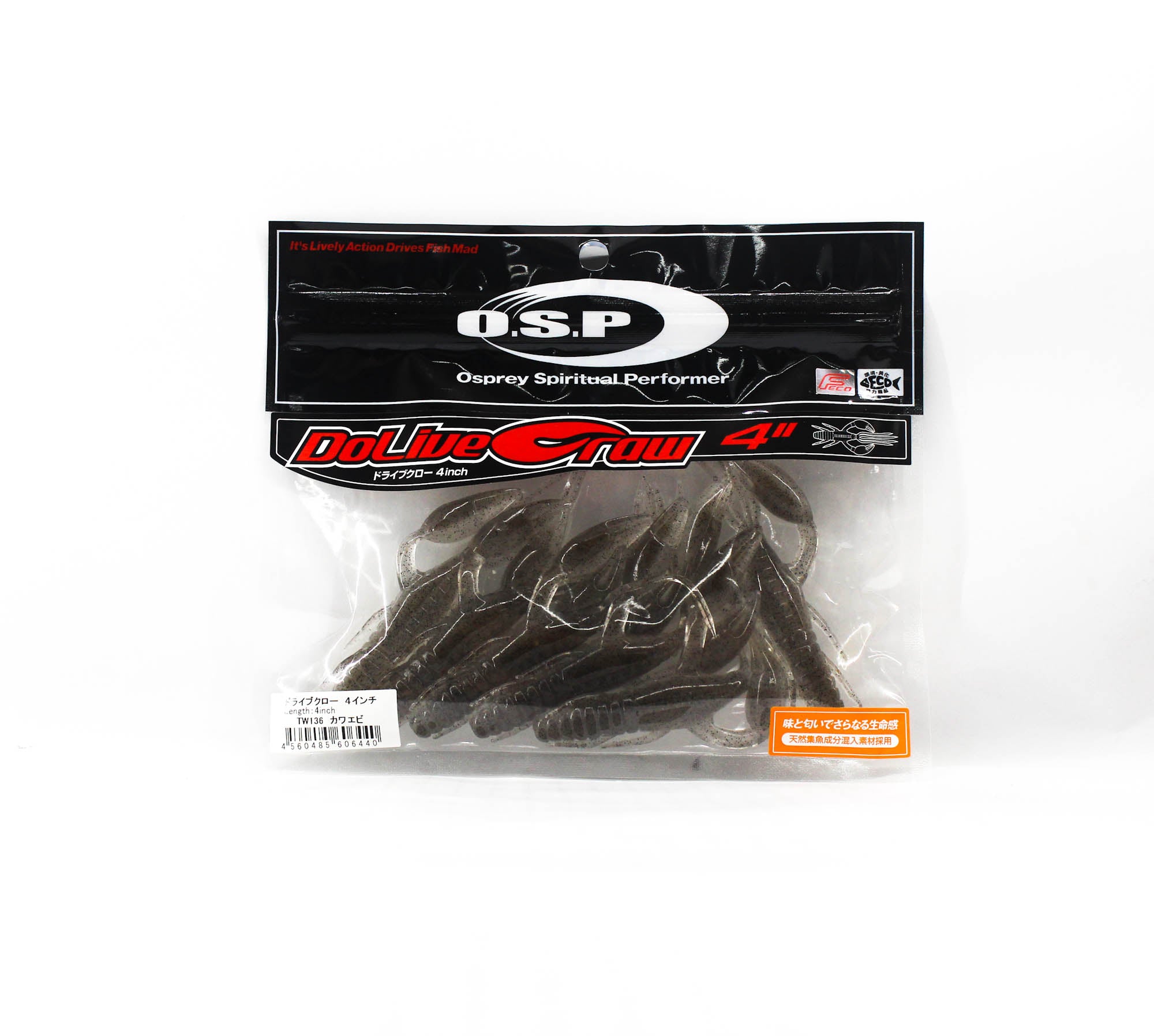 OSP Soft Lure Dolive Craw 4 Inches TW-136 (6440)