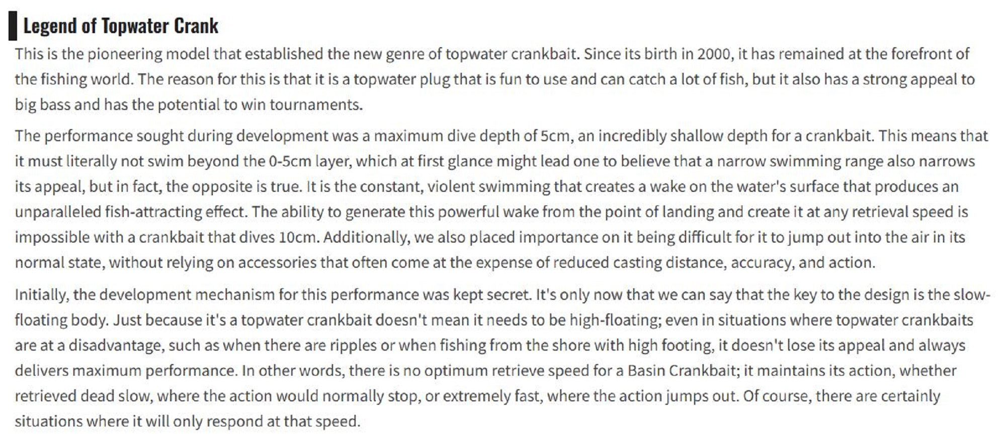 OSP Buzz n' Crank 50 mm 10 grams Floating Lure RPO-45 (7096)